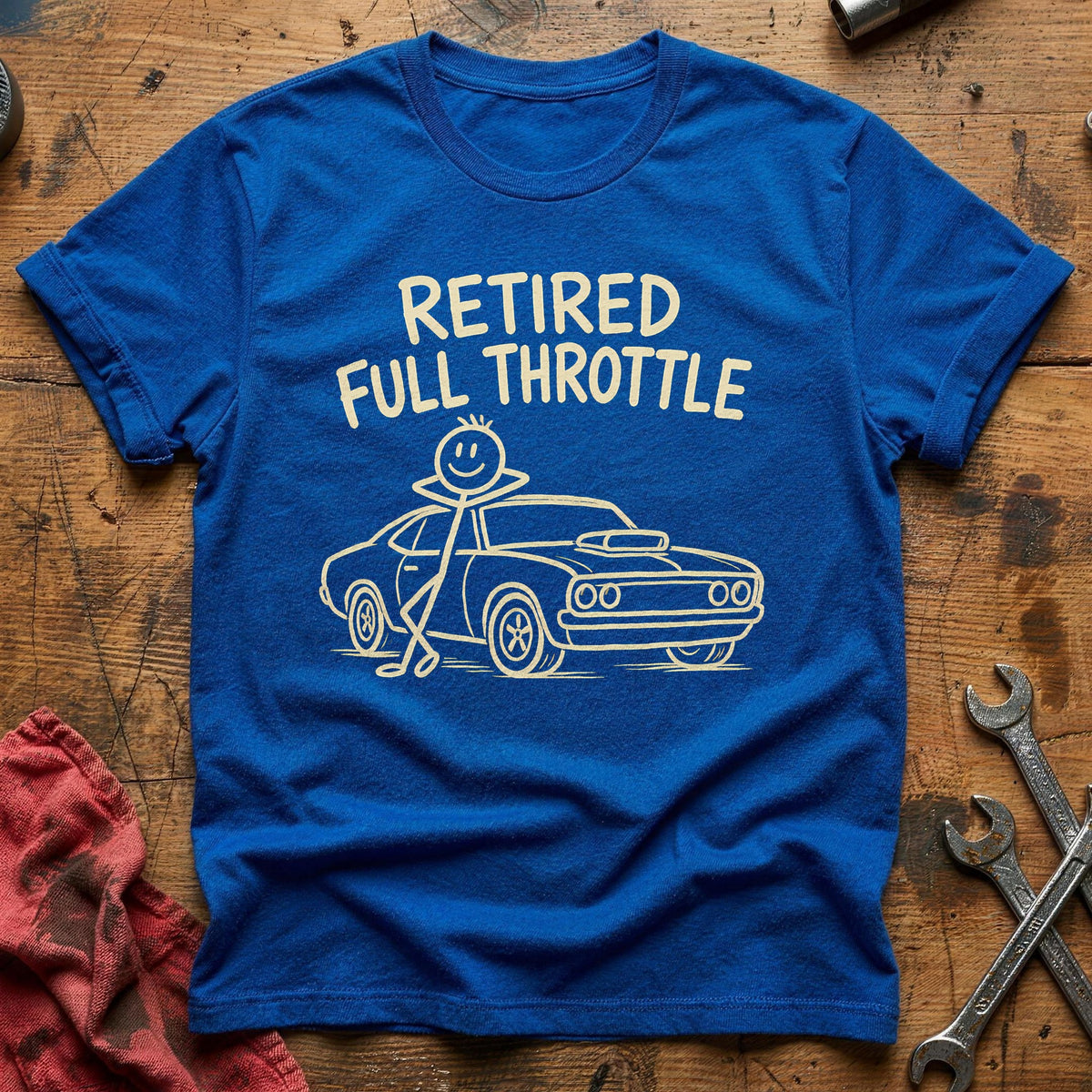 Retired Throttle 64 T-Shirt - Royal