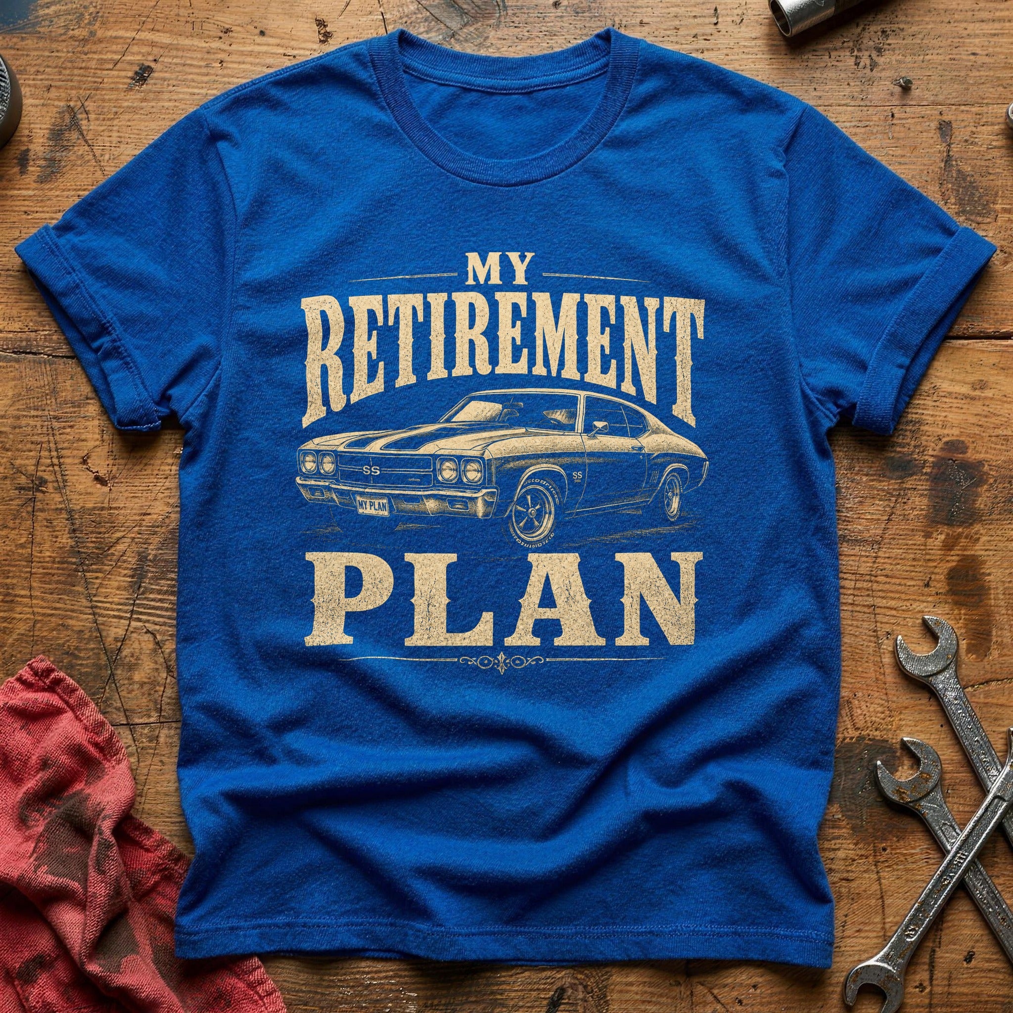 Retirement Plan T-Shirt - Royal