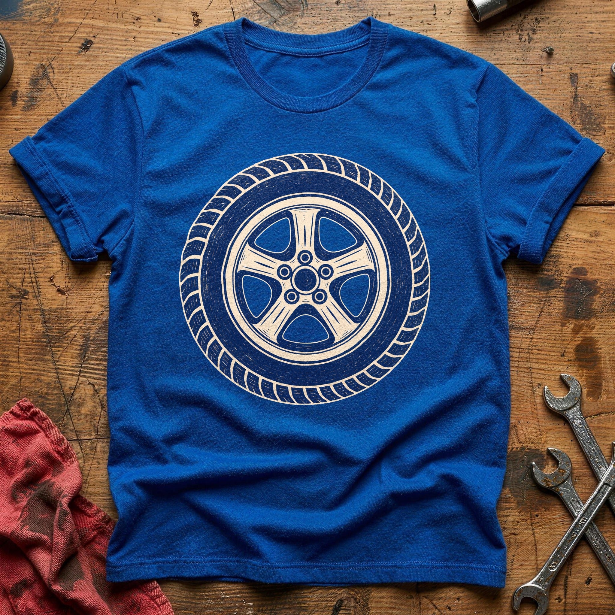Rubber & Rim T-Shirt - Royal