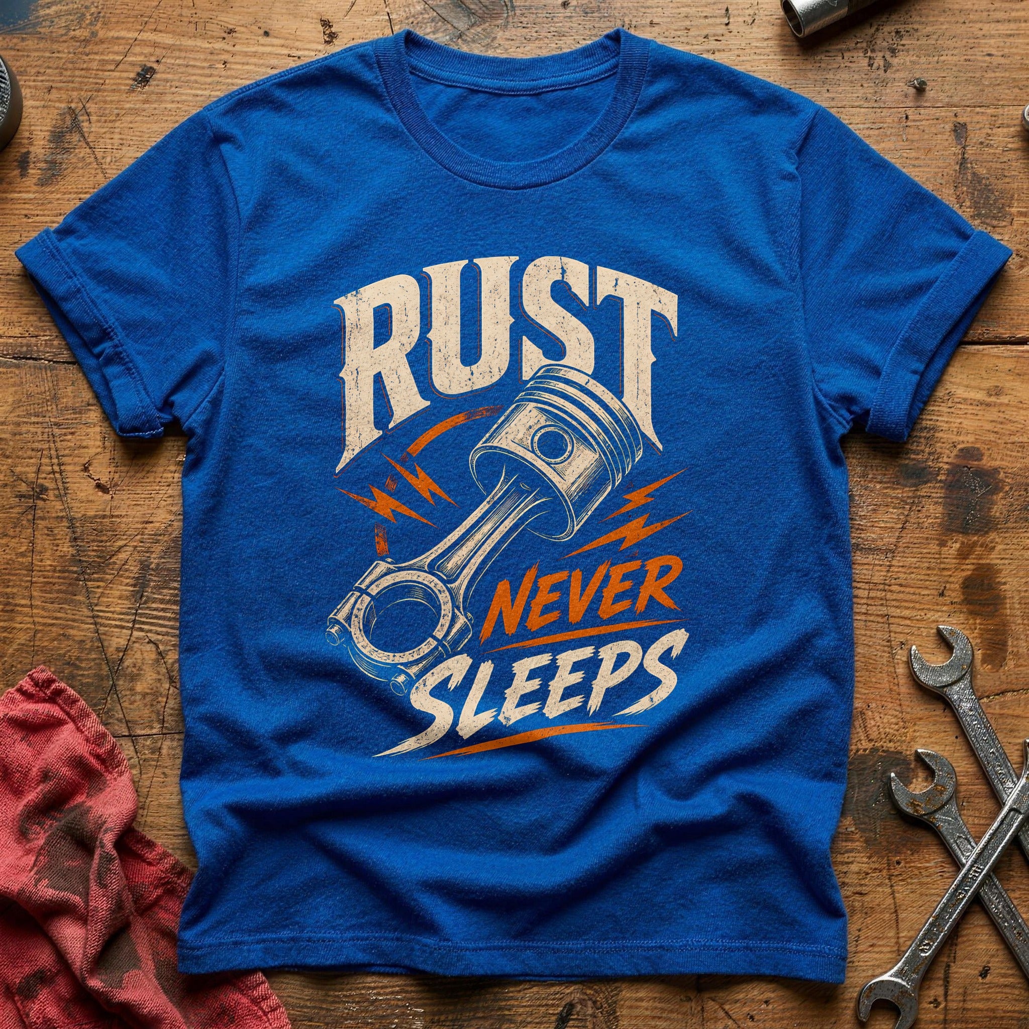 Rust Never Sleeps 22 T-Shirt - Royal