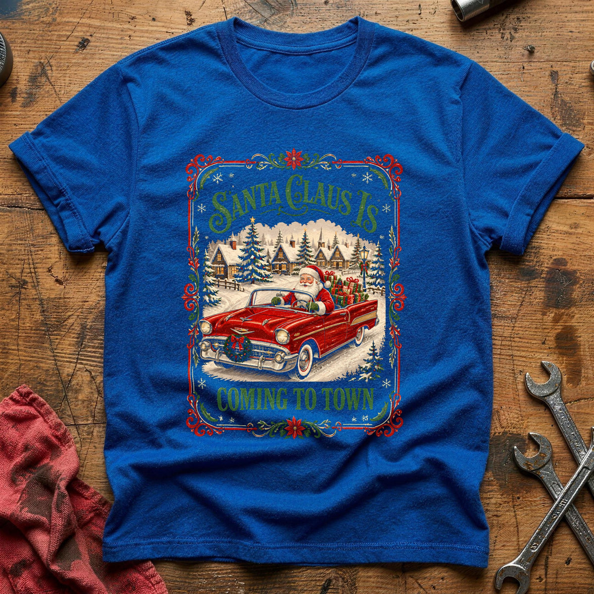Santa Claus Is Coming To Town 88 T-Shirt - Royal