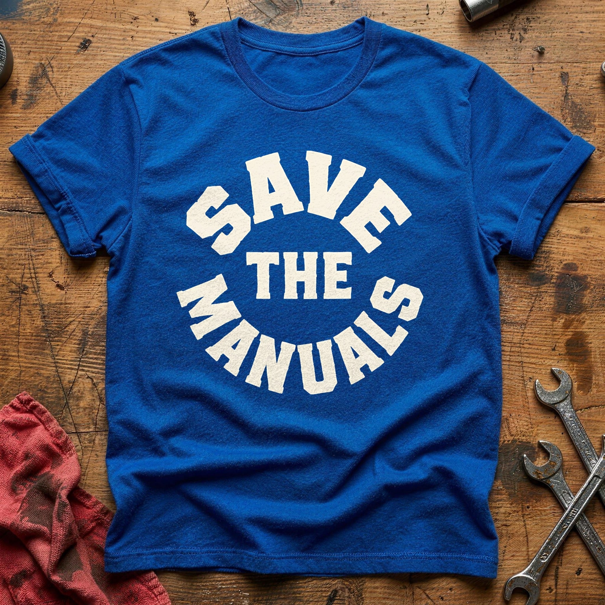 Save The Manuals 62 T-Shirt - Royal