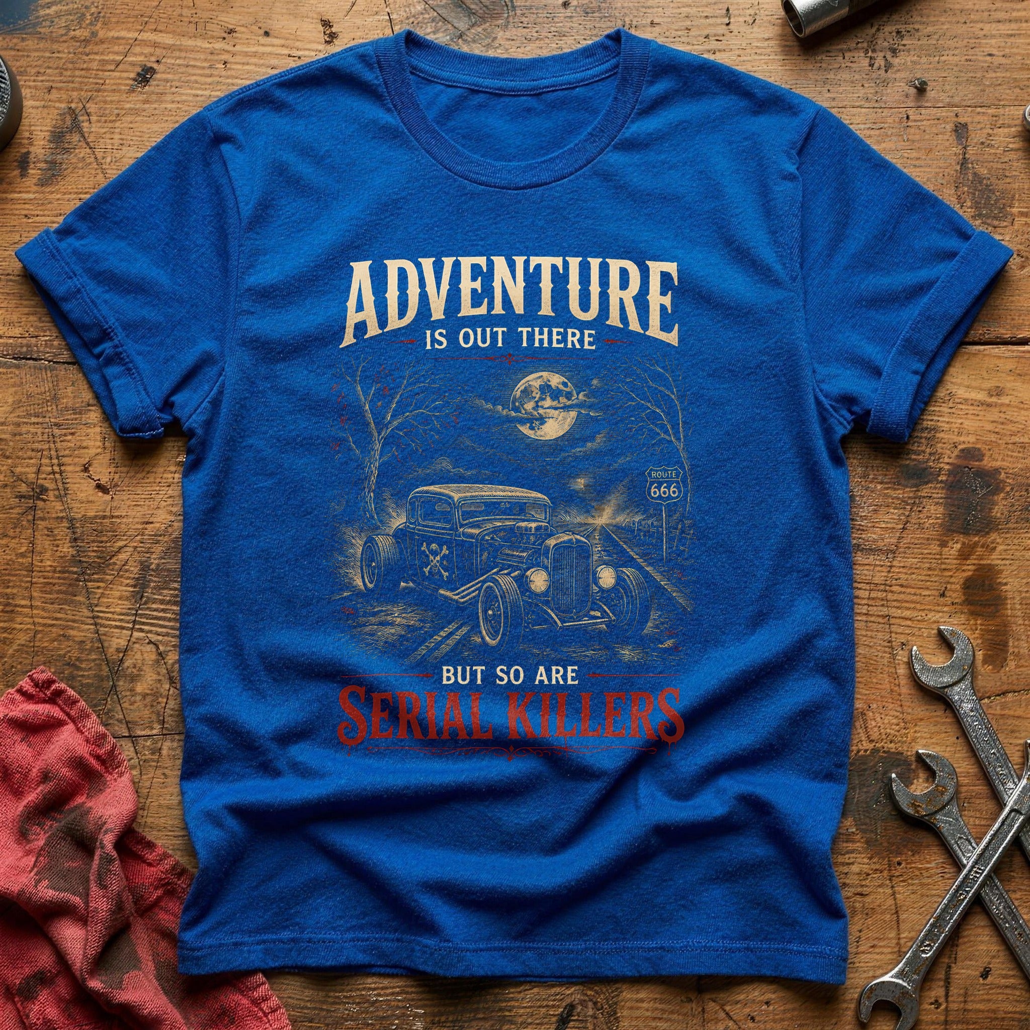 Serial Killers Engraving 83 T-Shirt - Royal
