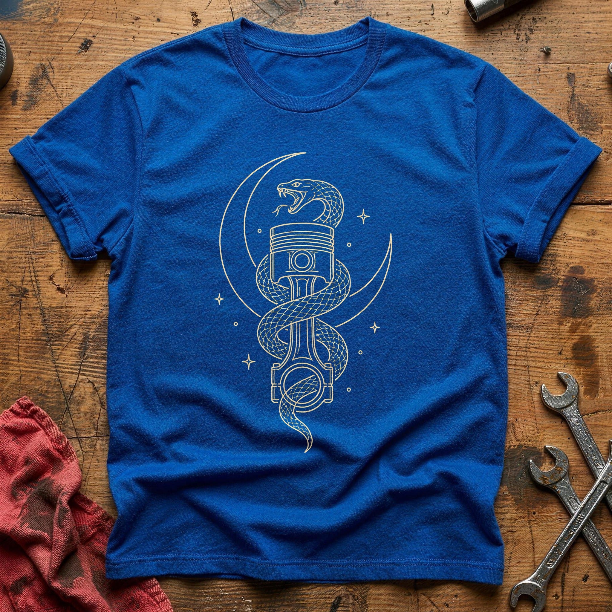 Serpent Piston Moon 75 T-Shirt - Royal