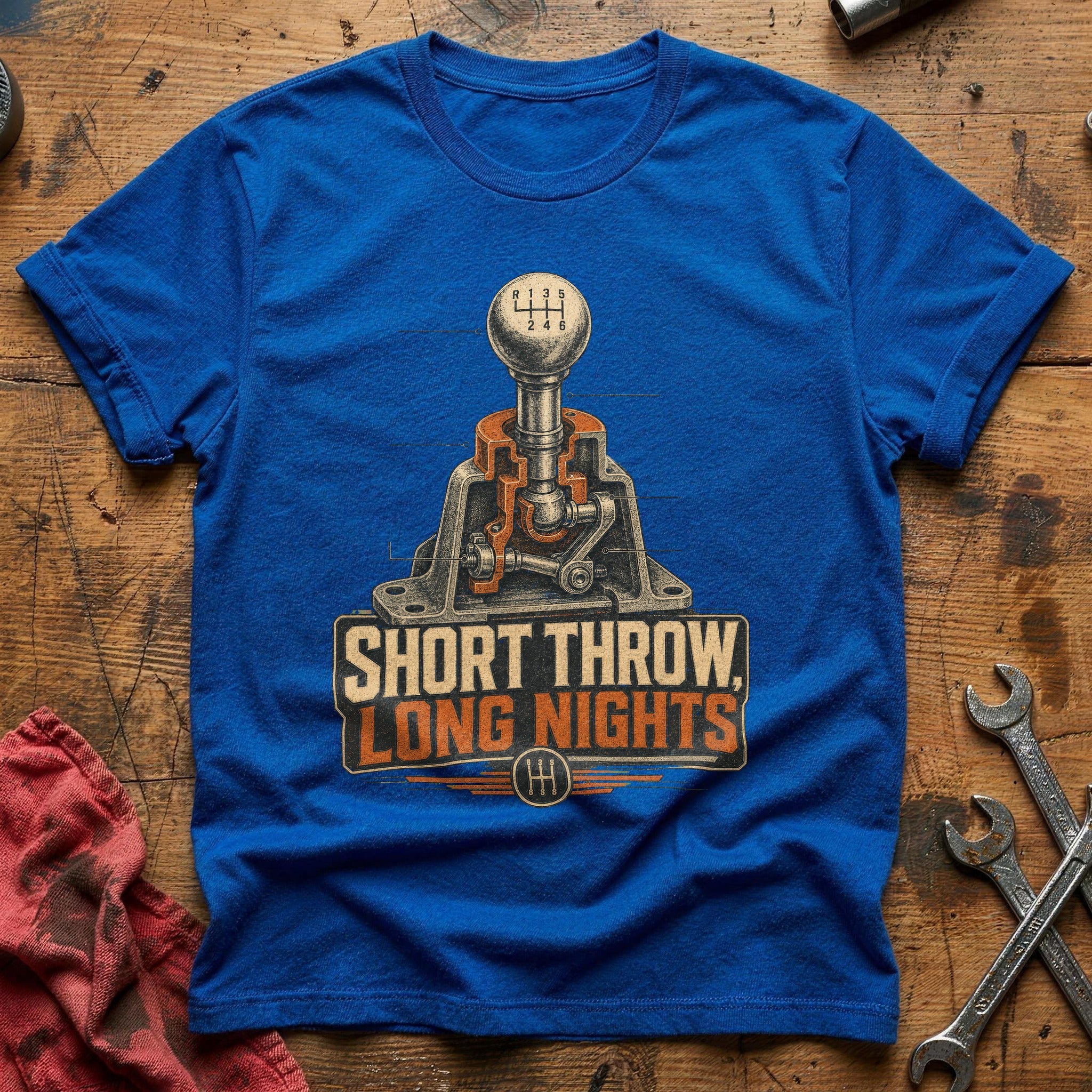 Short Throw Nights T-Shirt - Royal