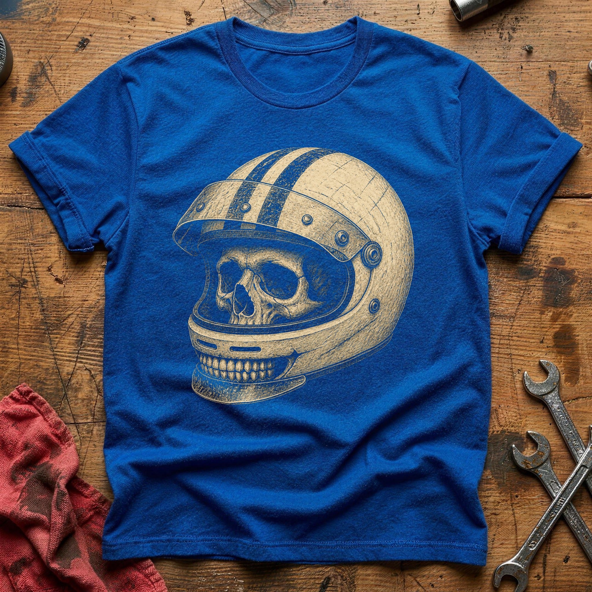 Skull Cockpit T-Shirt - Royal