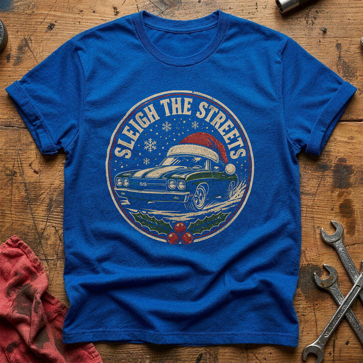 Sleigh The Streets 47 T-Shirt - Royal