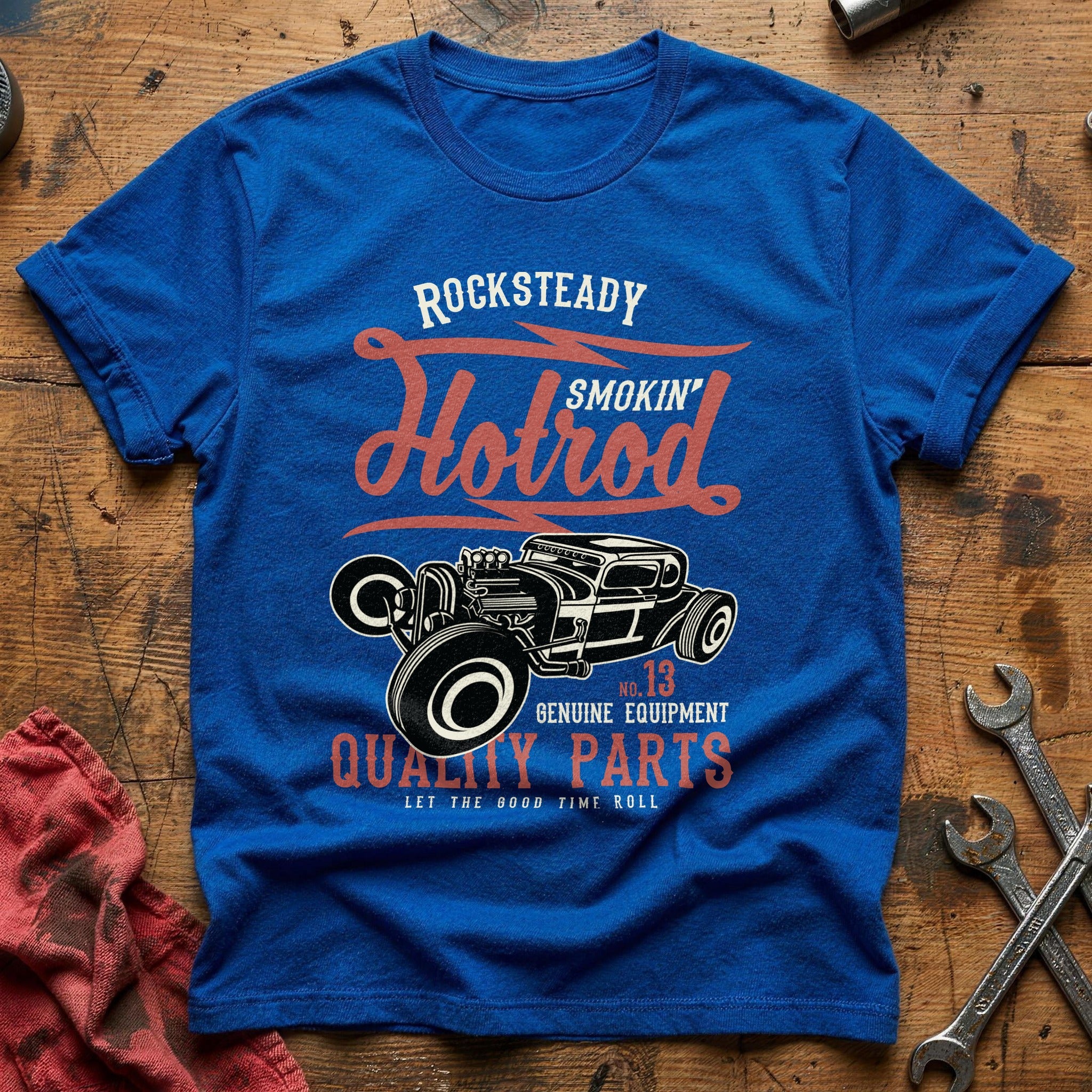 Smokin hotrod quality parts T-Shirt - Royal