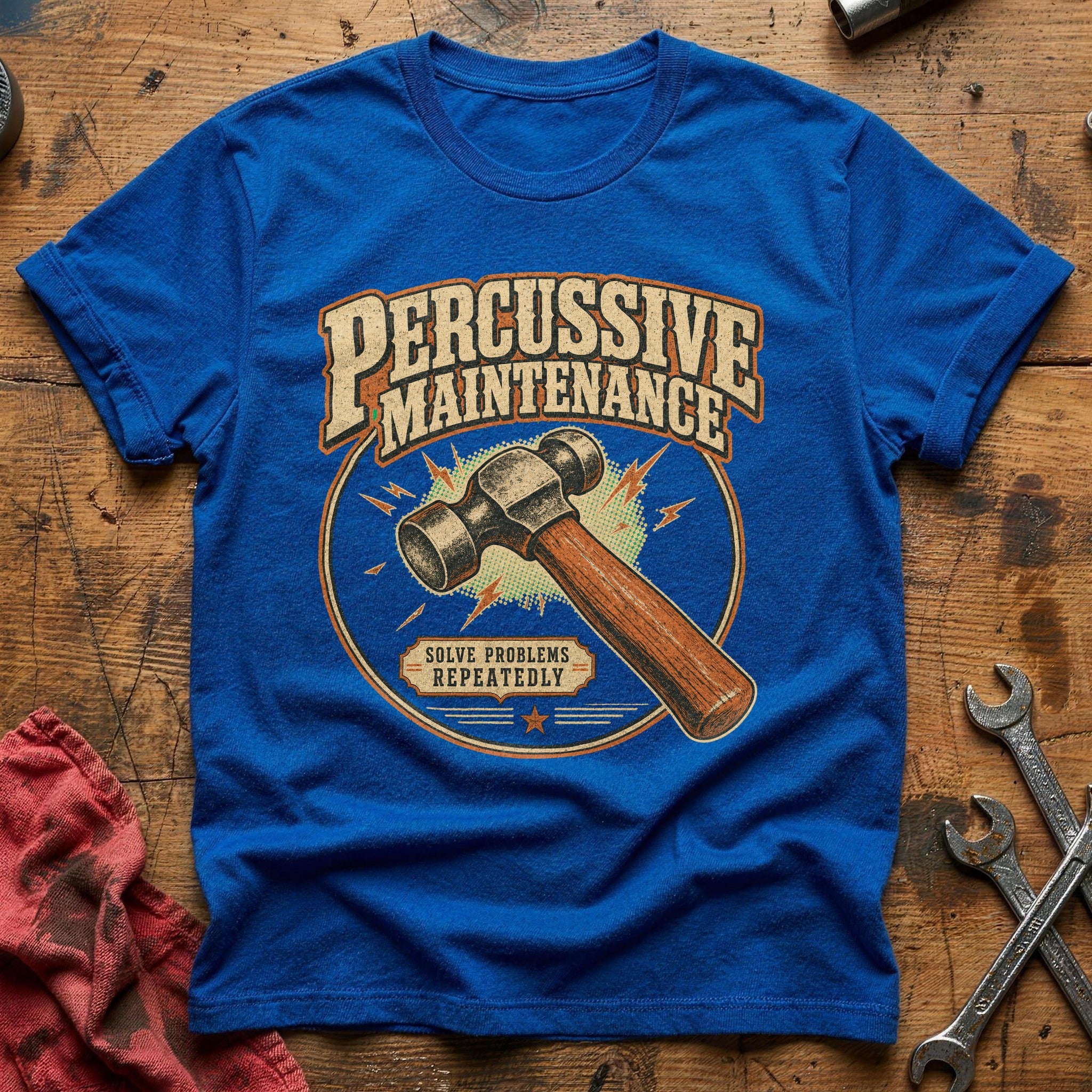Solve Problems Repeatedly T-Shirt - Royal