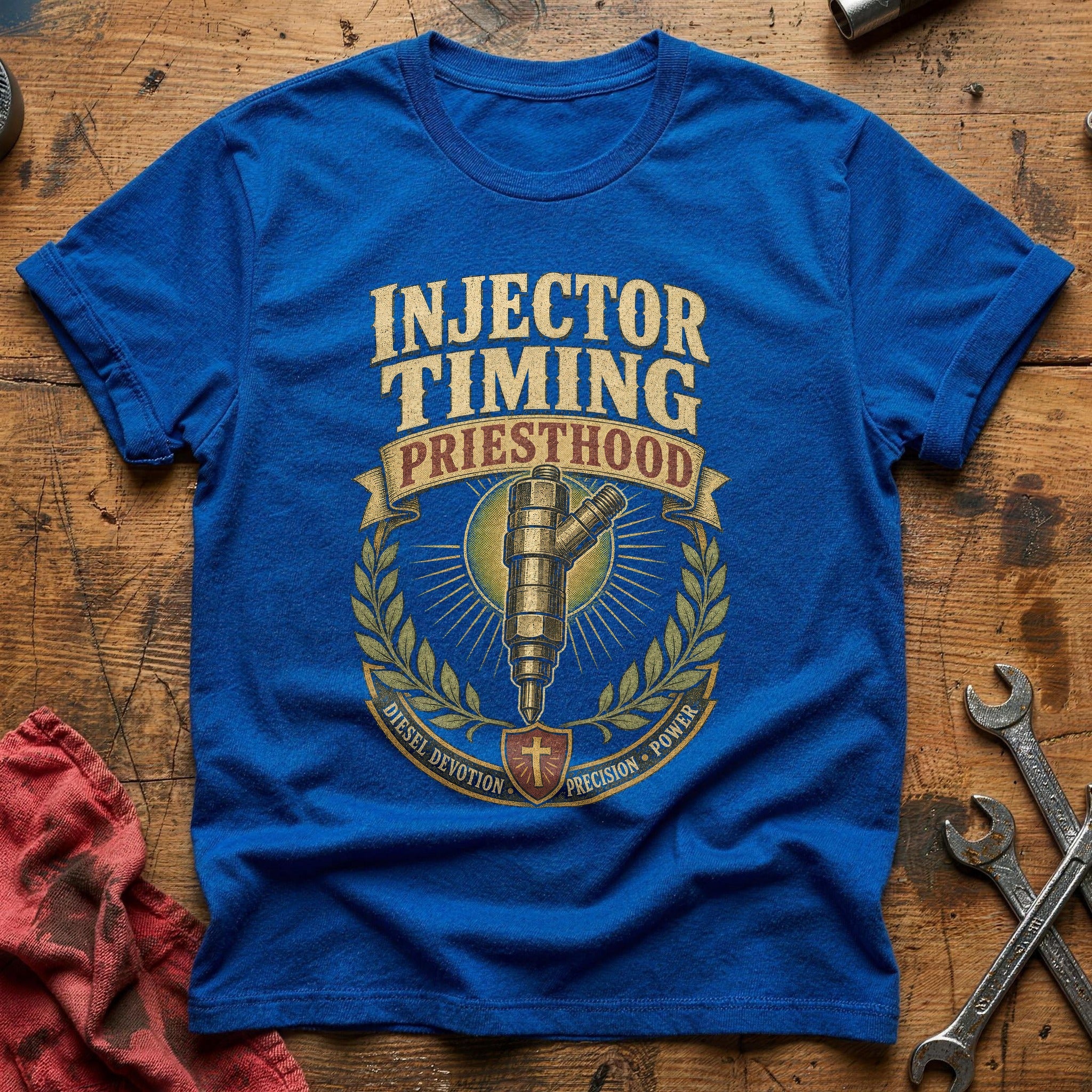 Spark Plug Scripture T-Shirt - Royal