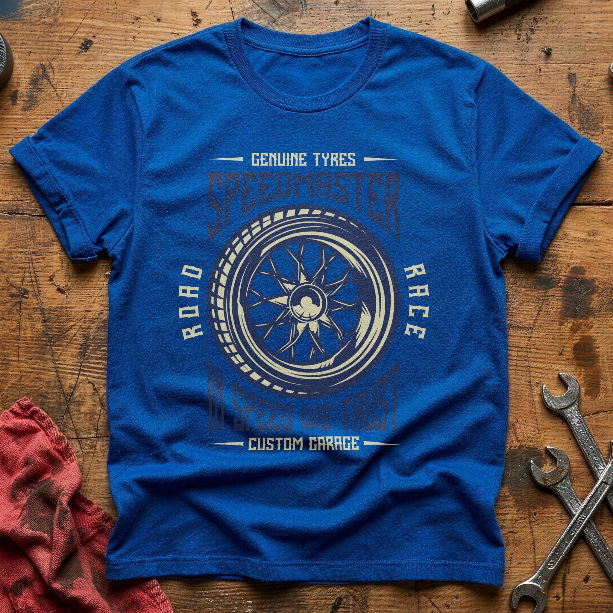 Speed master retro tire T-Shirt - Royal
