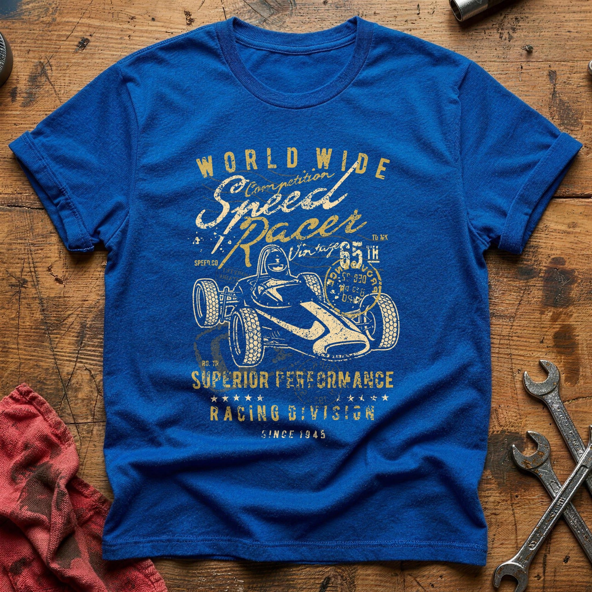 Speed racer vintage T-Shirt - Royal