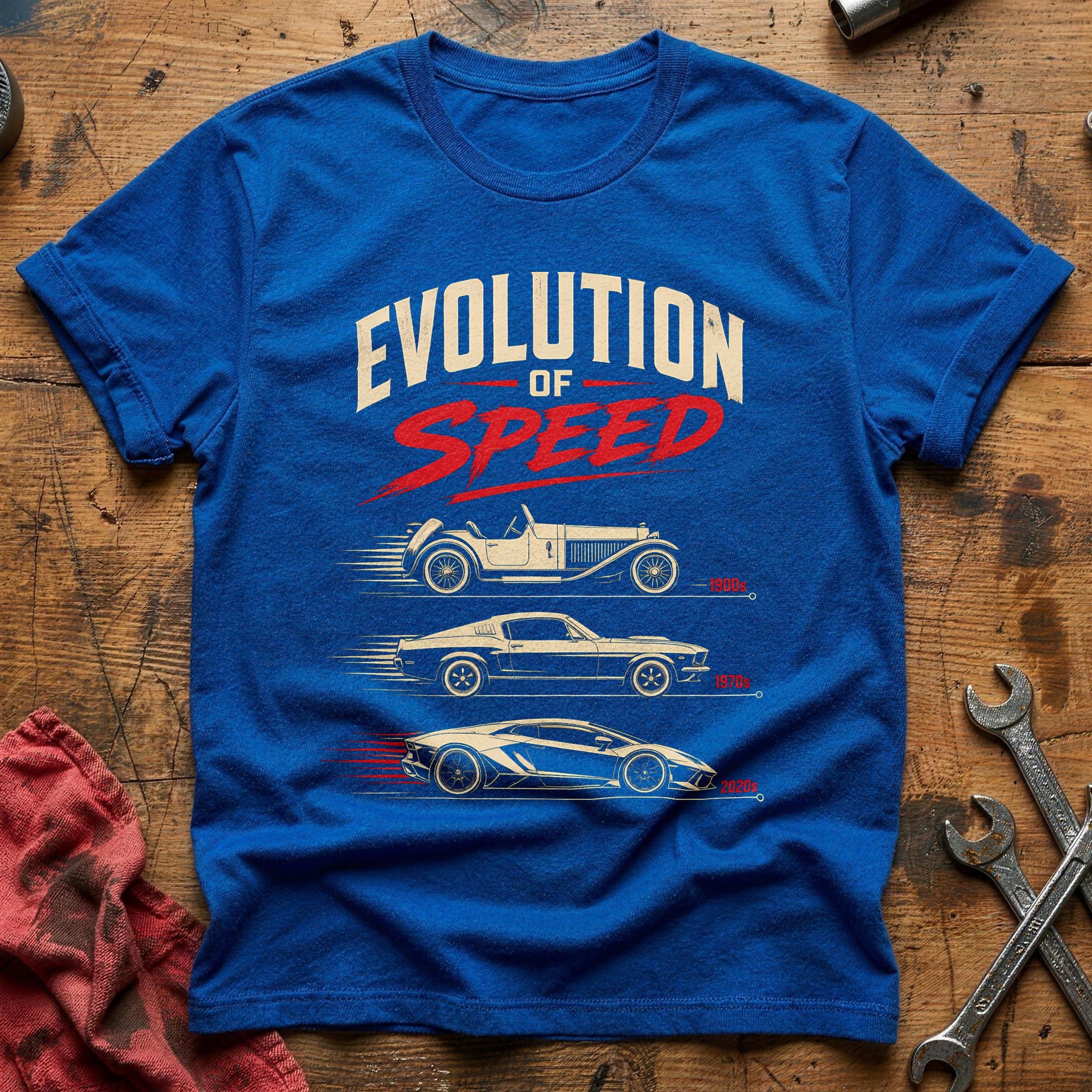 Speed Timeline T-Shirt - Royal