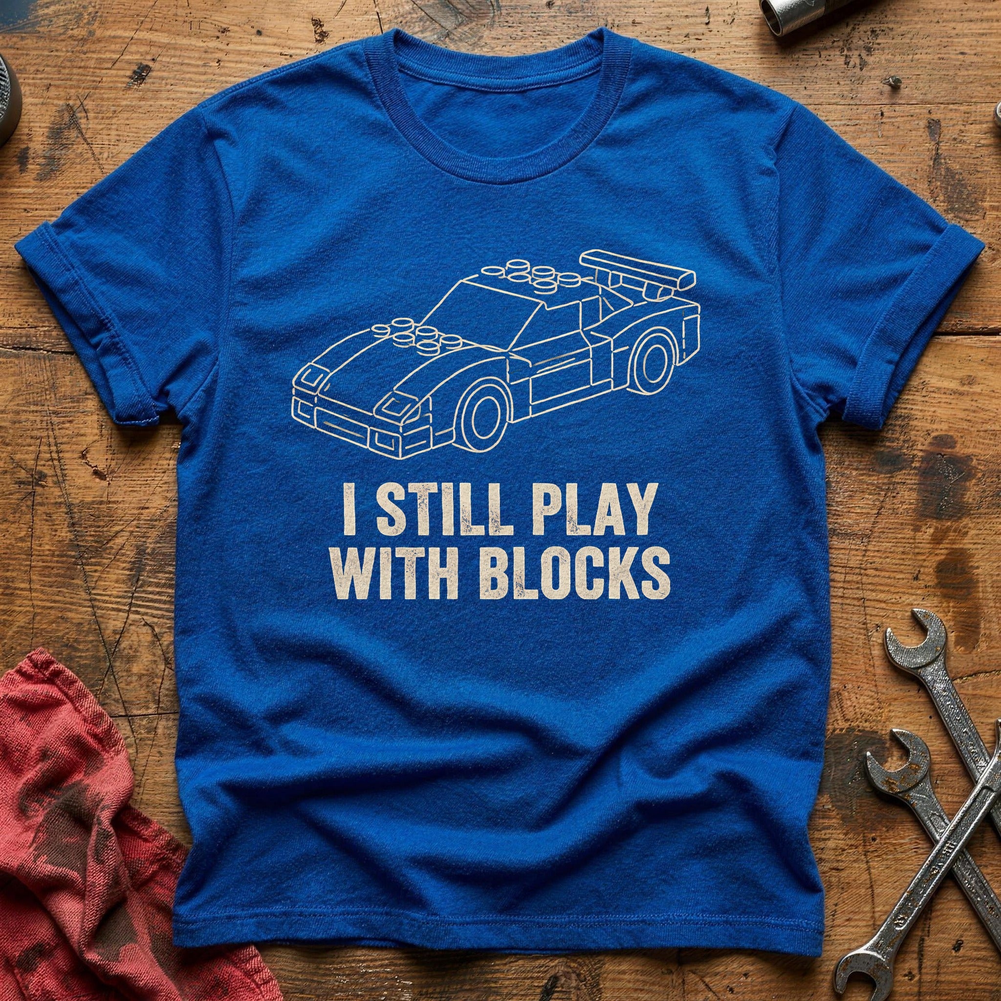 Still Play Blocks 89 T-Shirt - Royal