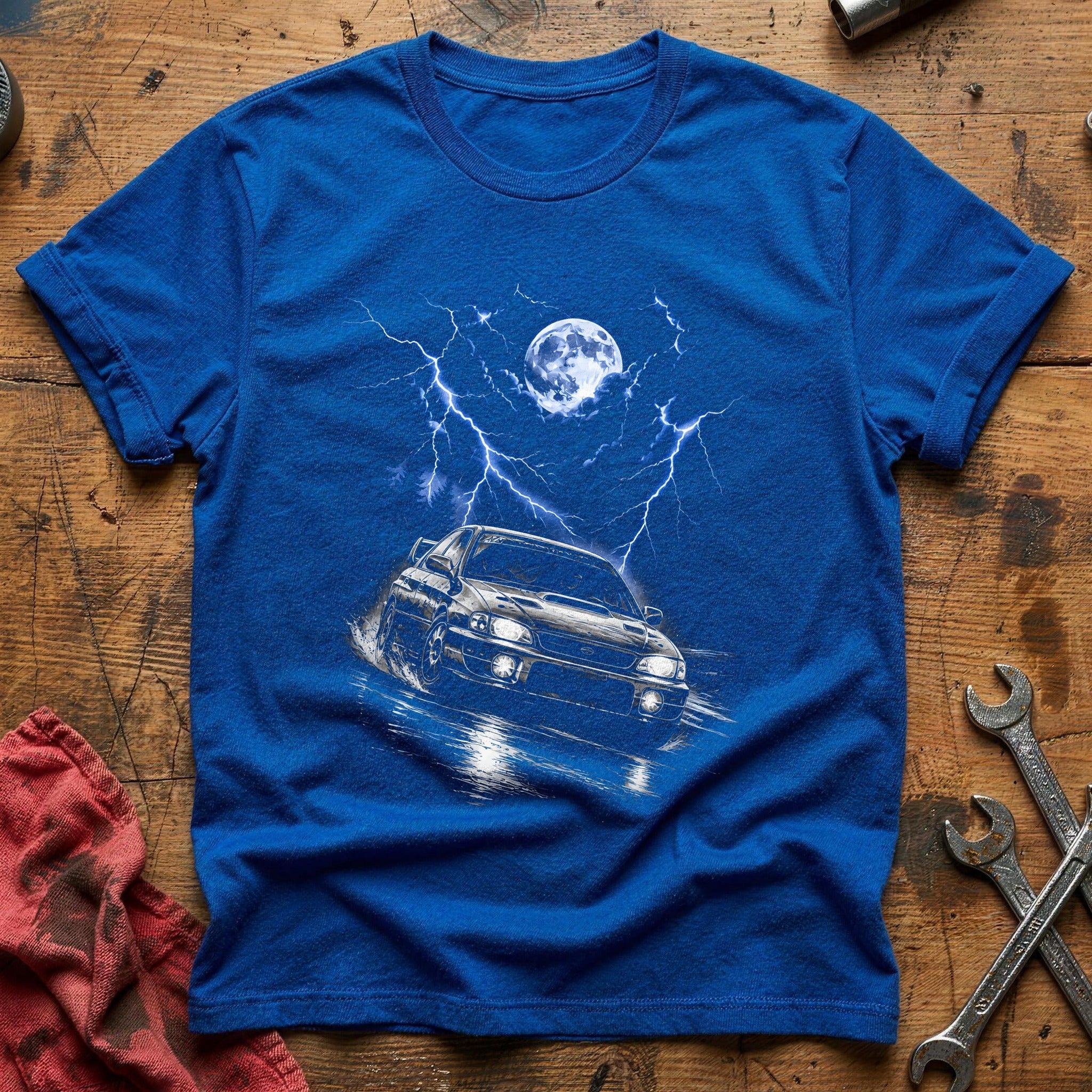 Storm Chasing Lightning T-Shirt - Royal
