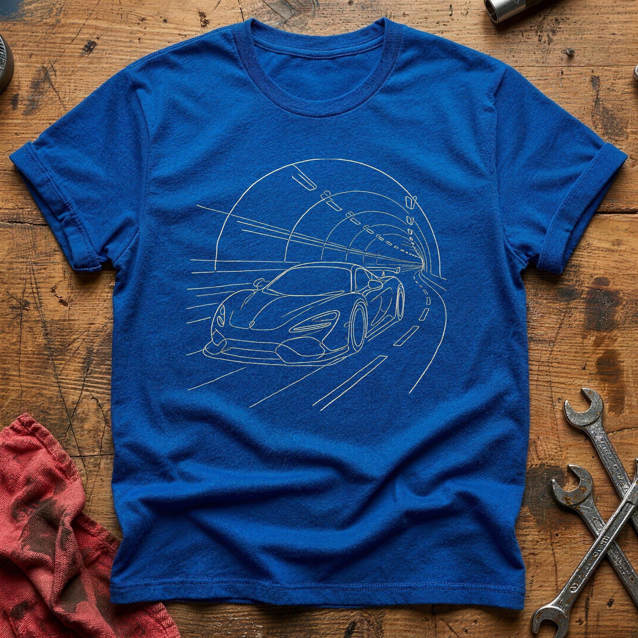 Supercar Tunnel 52 T-Shirt - Royal