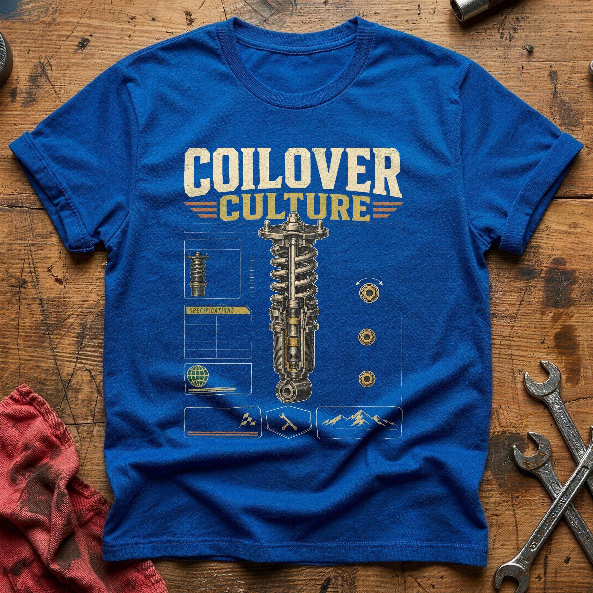 Suspension Blueprint T-Shirt - Royal