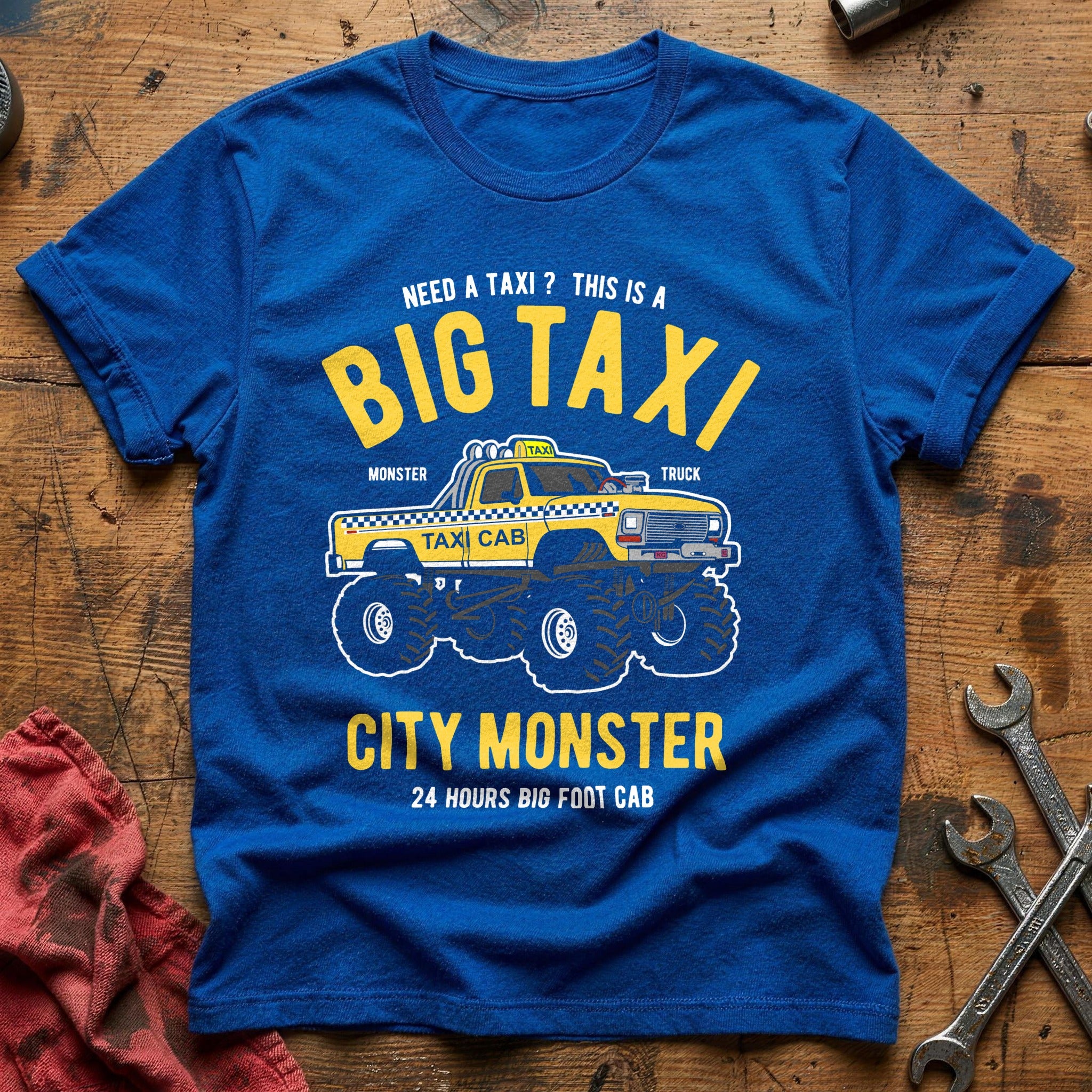 Taxi monster truck T-Shirt - Royal