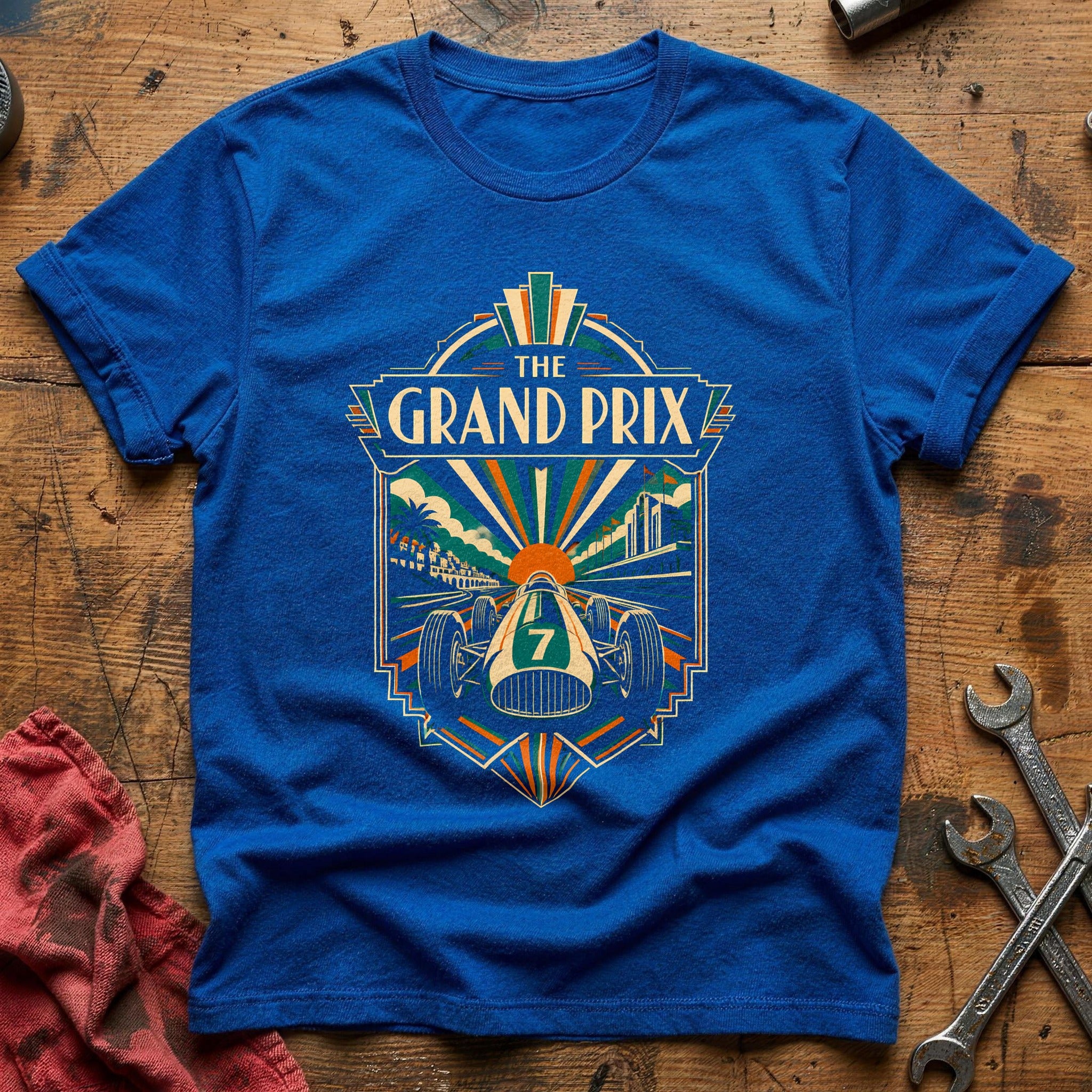 The Grand Prix Deco 64 T-Shirt - Royal