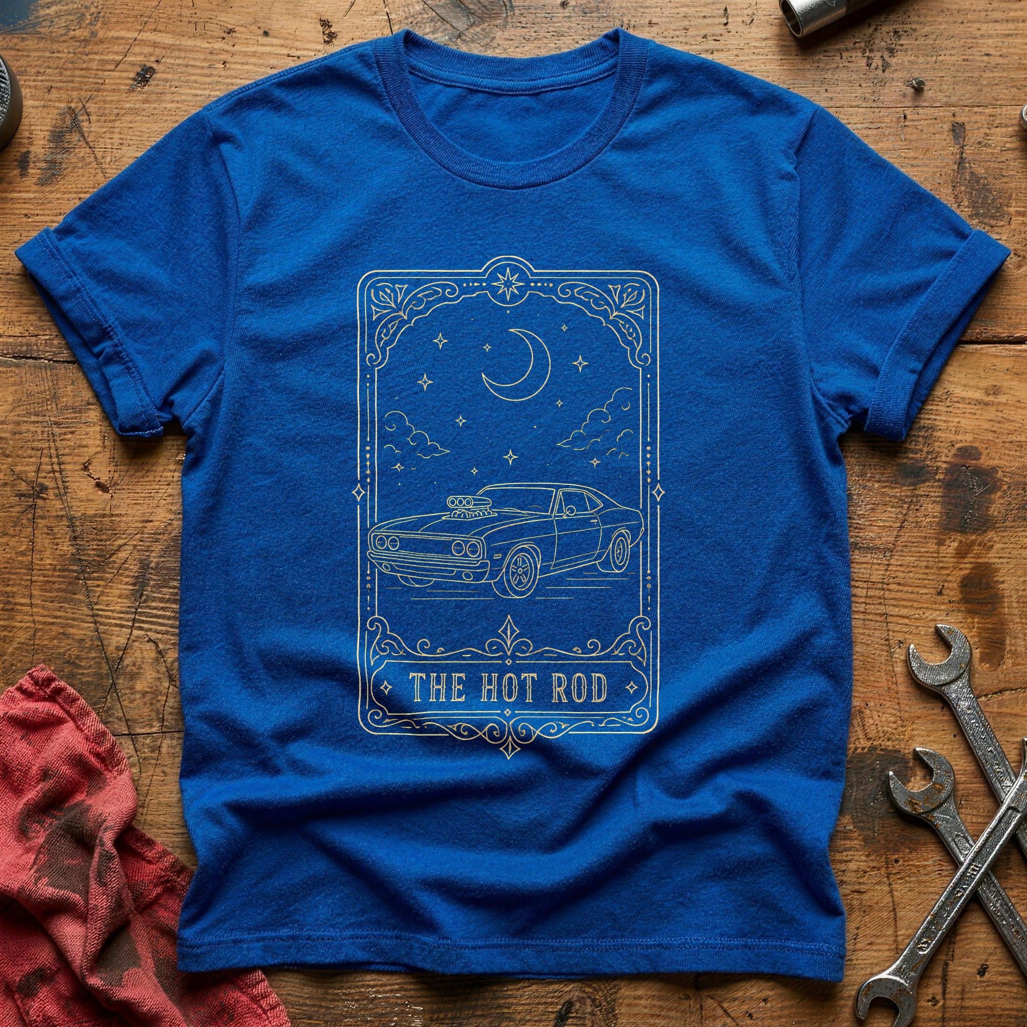 The Hot Rod Tarot 93 T-Shirt - Royal