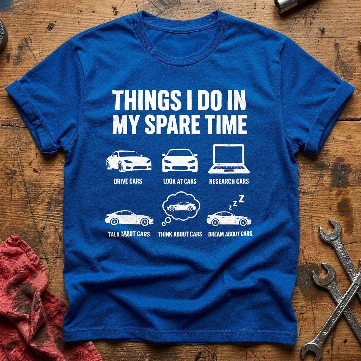Things I Do In My Spare Time 93 T-Shirt - Royal