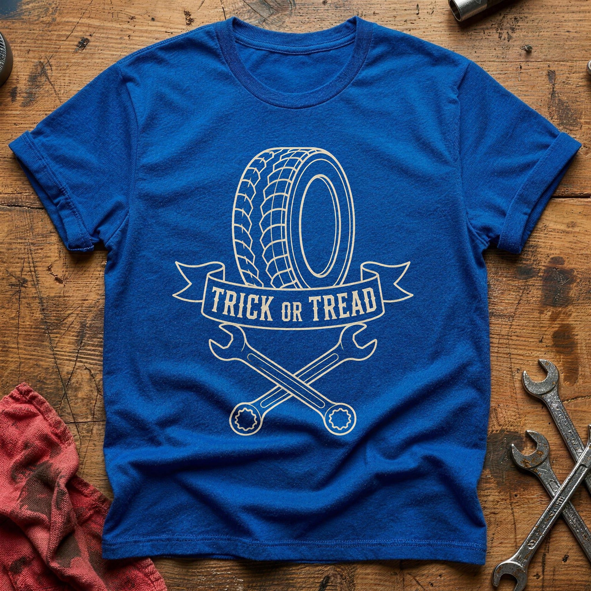 Trick Or Tread Banner 51 T-Shirt - Royal