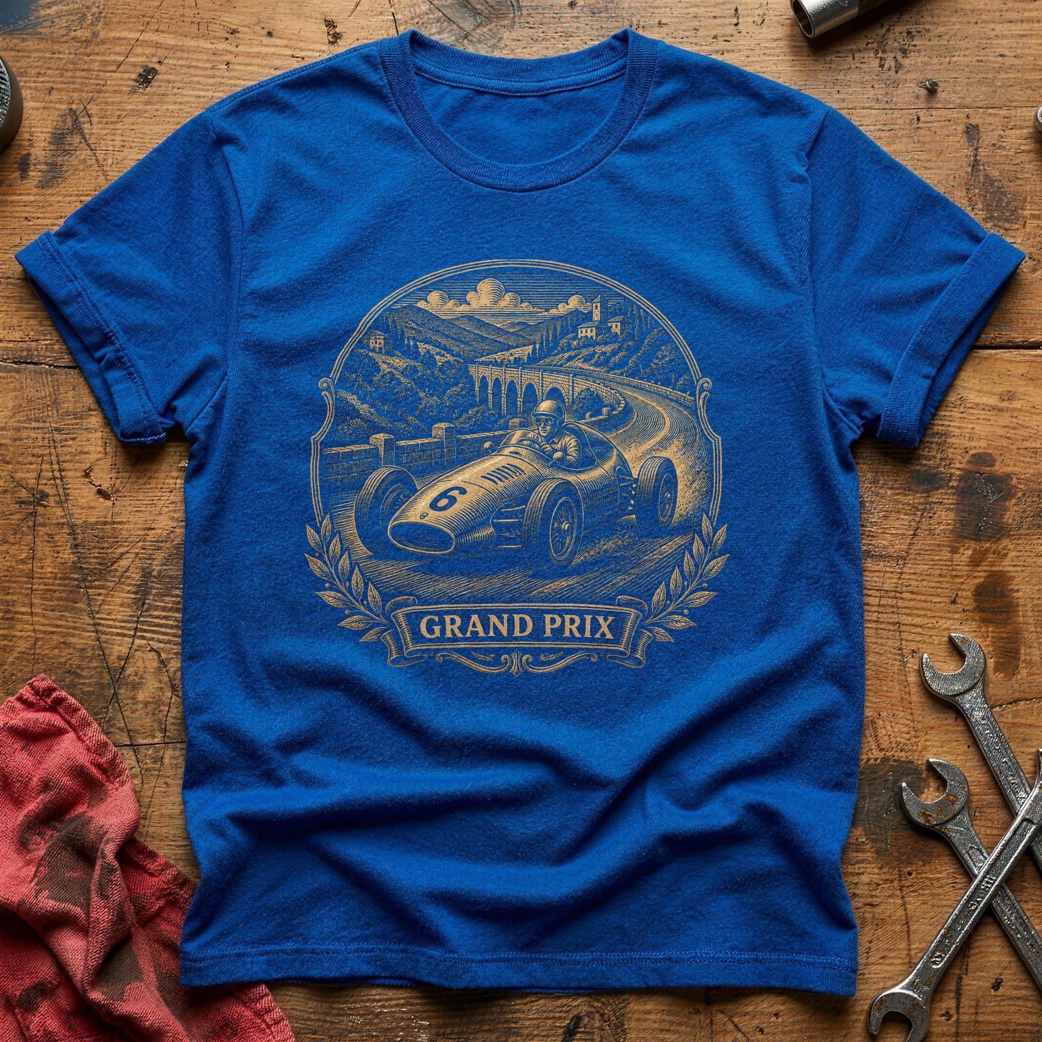 Vintage Circuit Crown T-Shirt - Royal