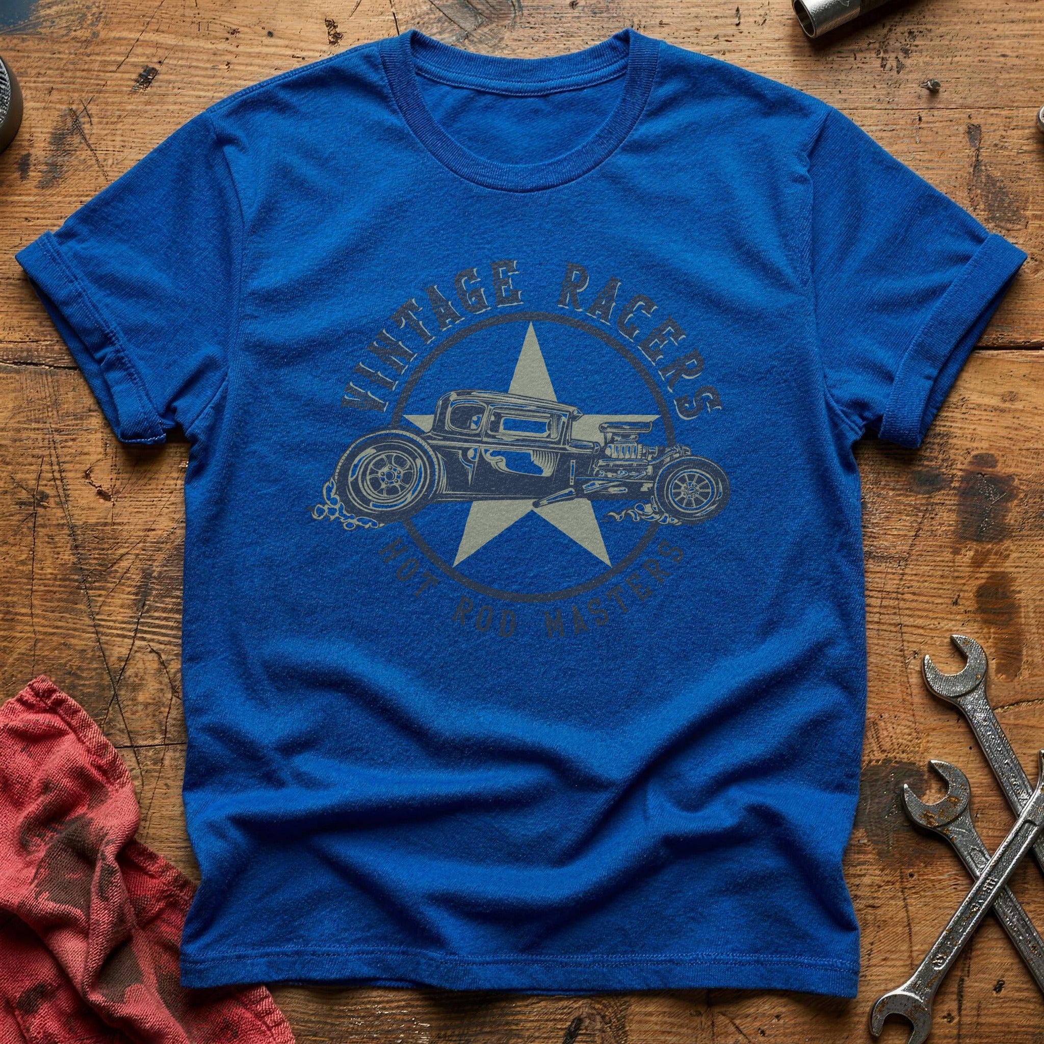 Vintage racers hotrod T-Shirt - Royal