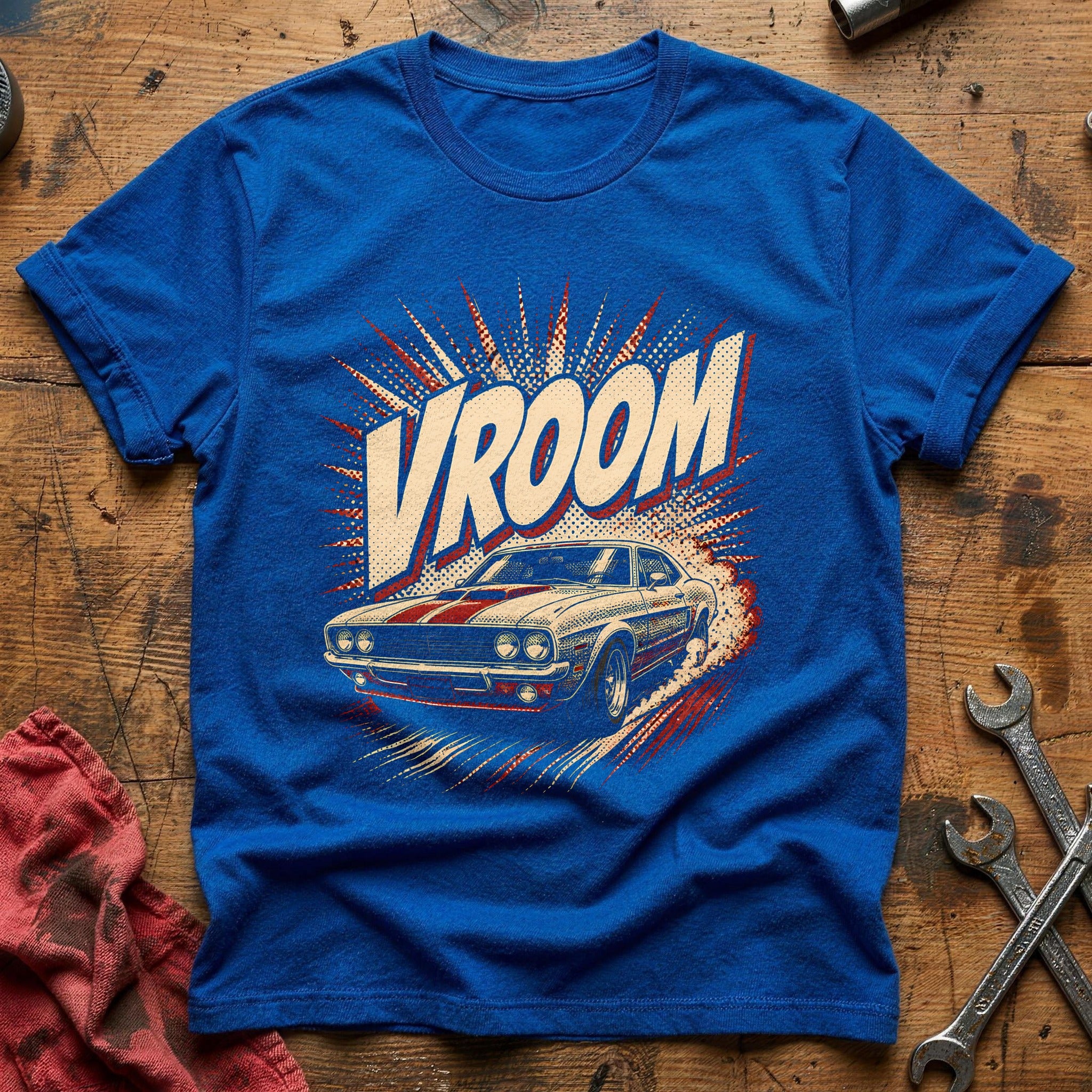 Vroom Comic 21 T-Shirt - Royal