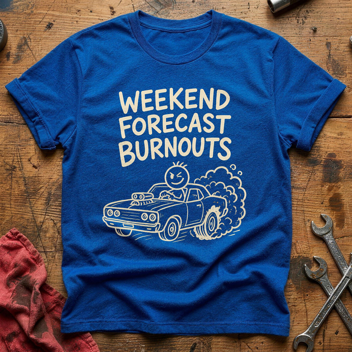 Weekend Burnouts 31 T-Shirt - Royal