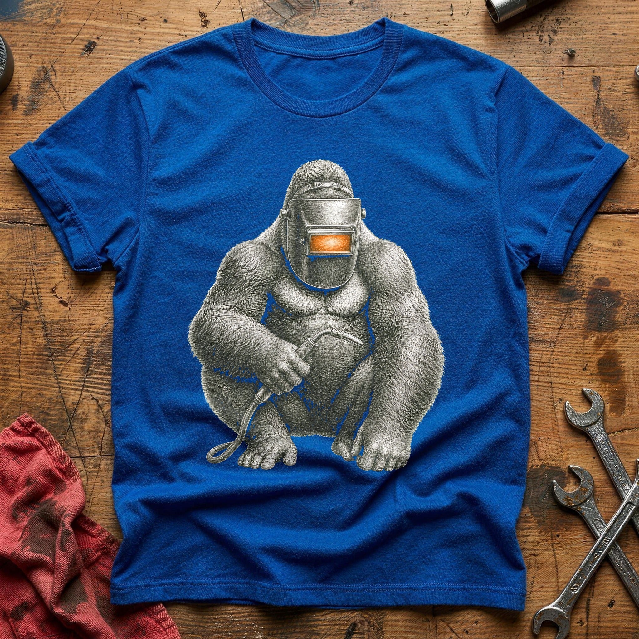Welding Ape T-Shirt - Royal