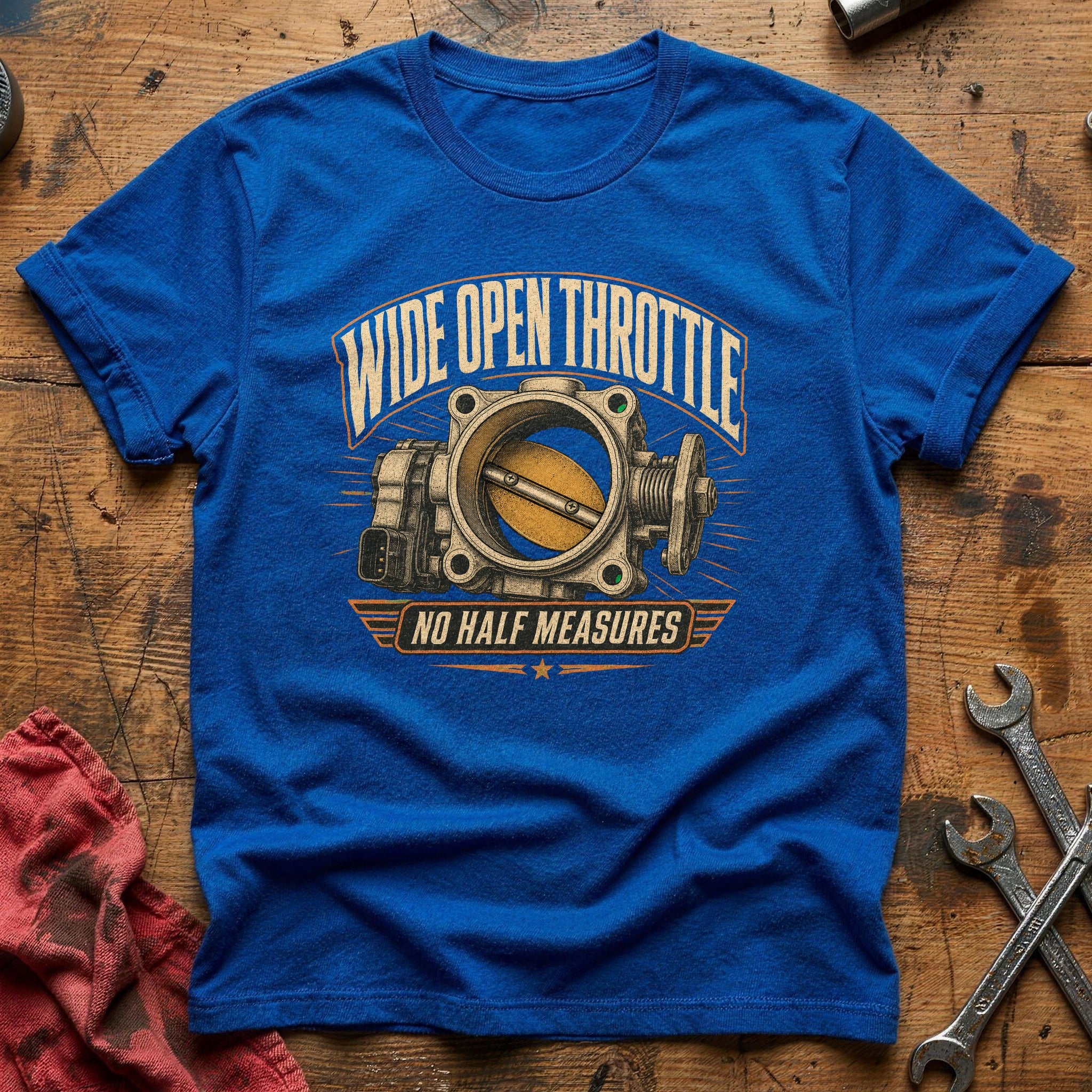 Wide Open Throttle T-Shirt - Royal