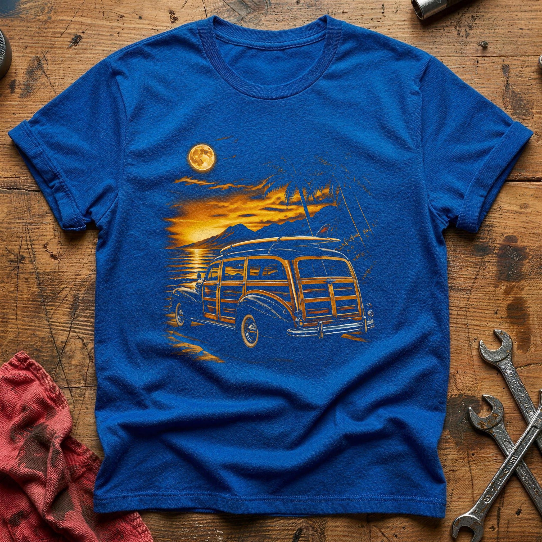 Woody Wagon Moonlight T-Shirt - Royal