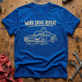 Work Drive Repeat 13 T-Shirt - Royal