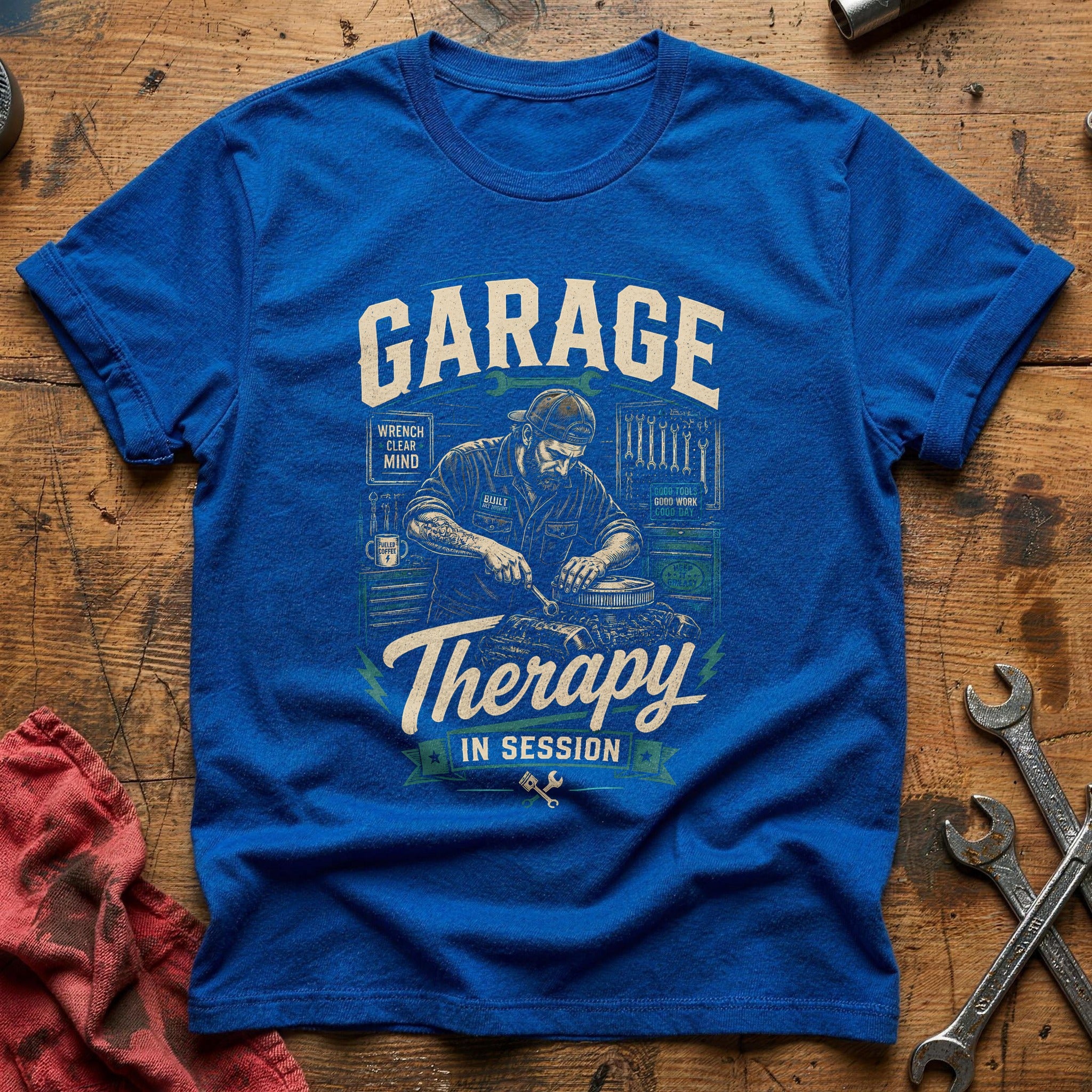 Wrench Clear Mind T-Shirt - Royal