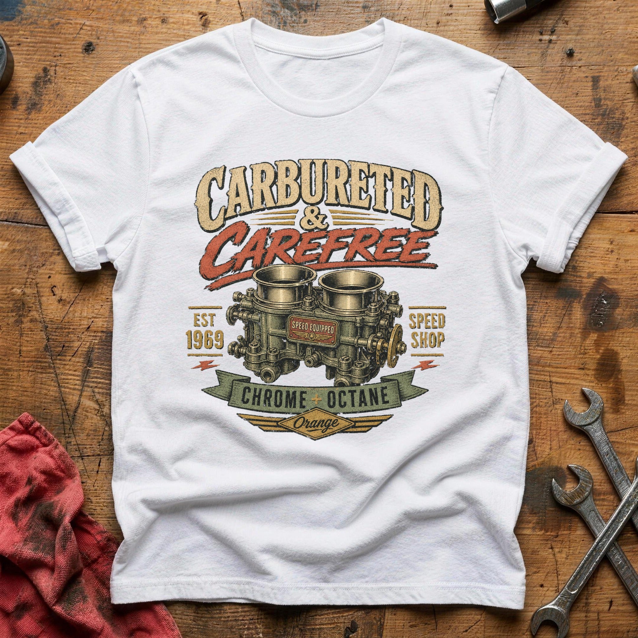 Carbureted & Carefree T-Shirt - White