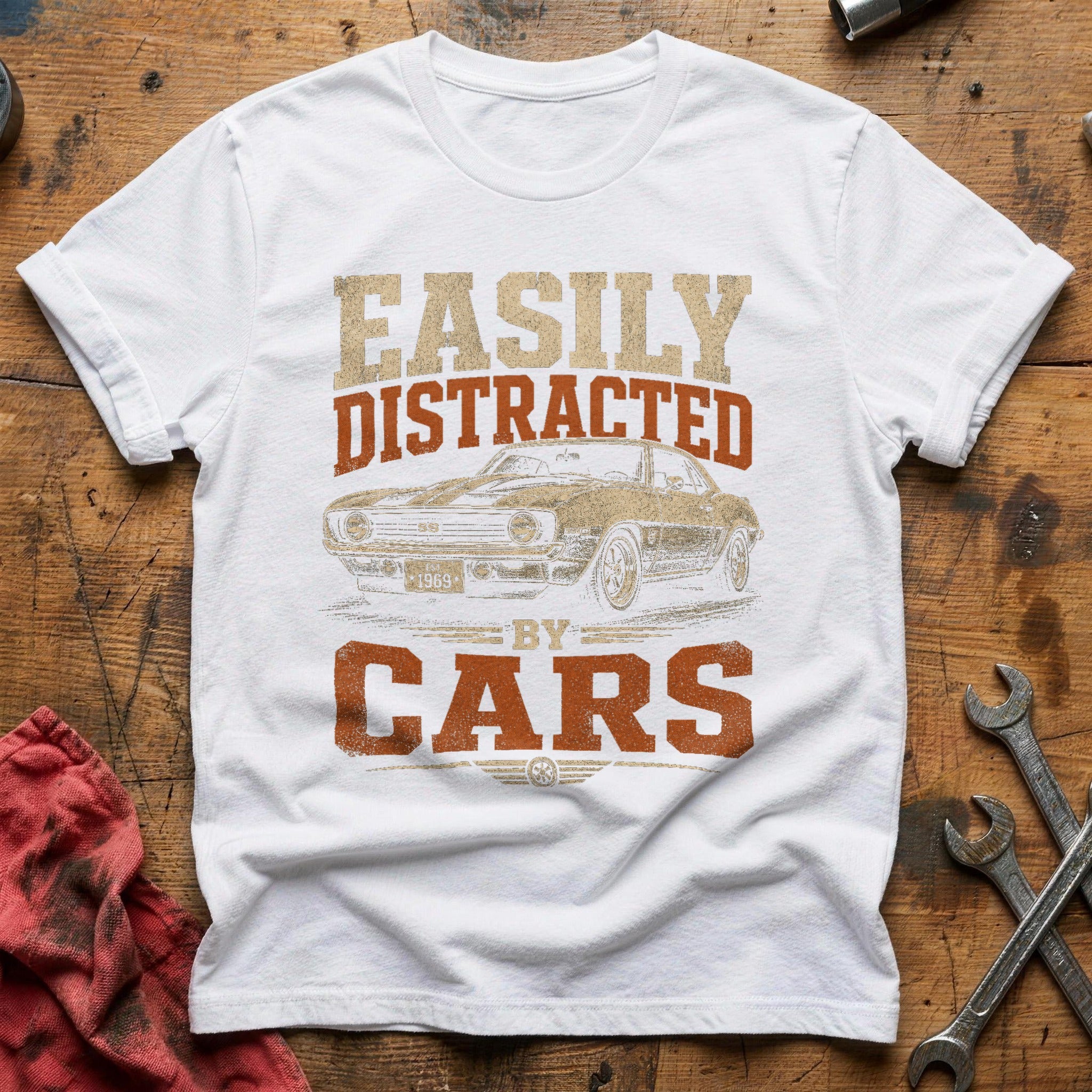Distracted by Classics T-Shirt - White