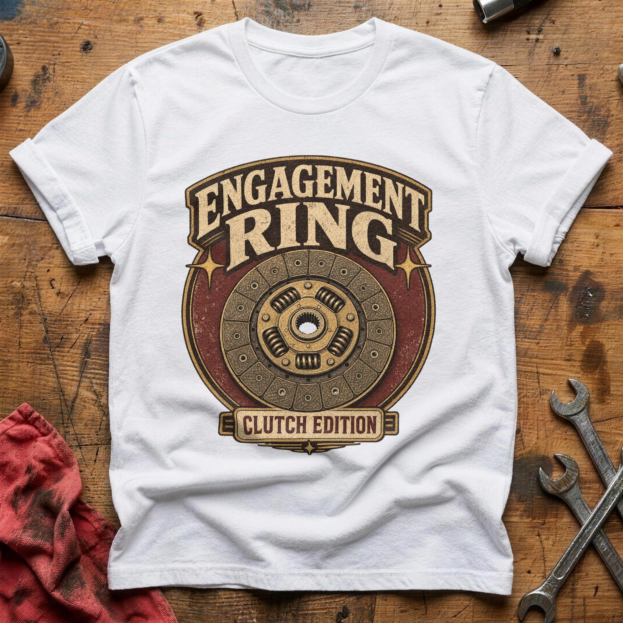 Engagement Ring T-Shirt - White