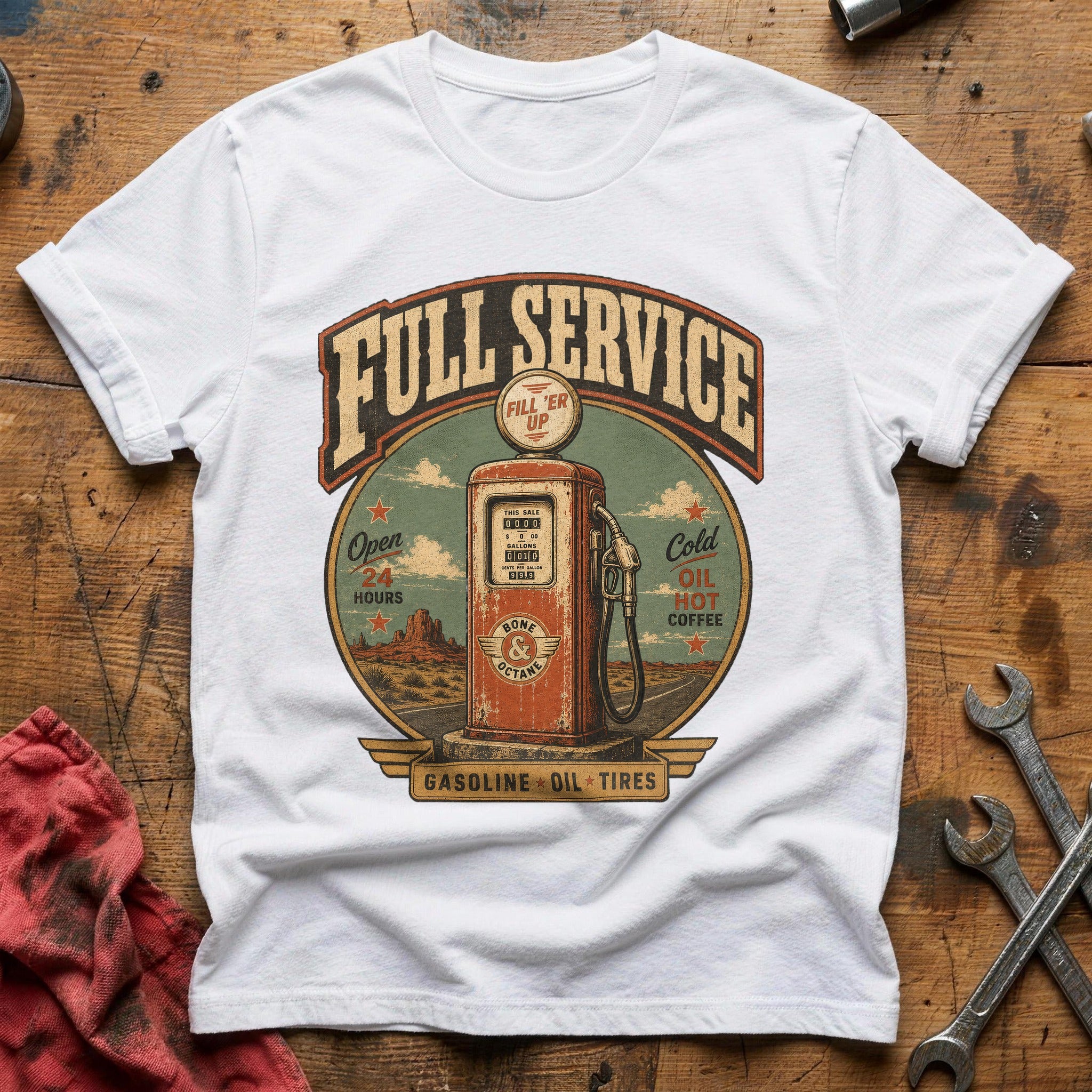 Fill 'Er Up T-Shirt - White