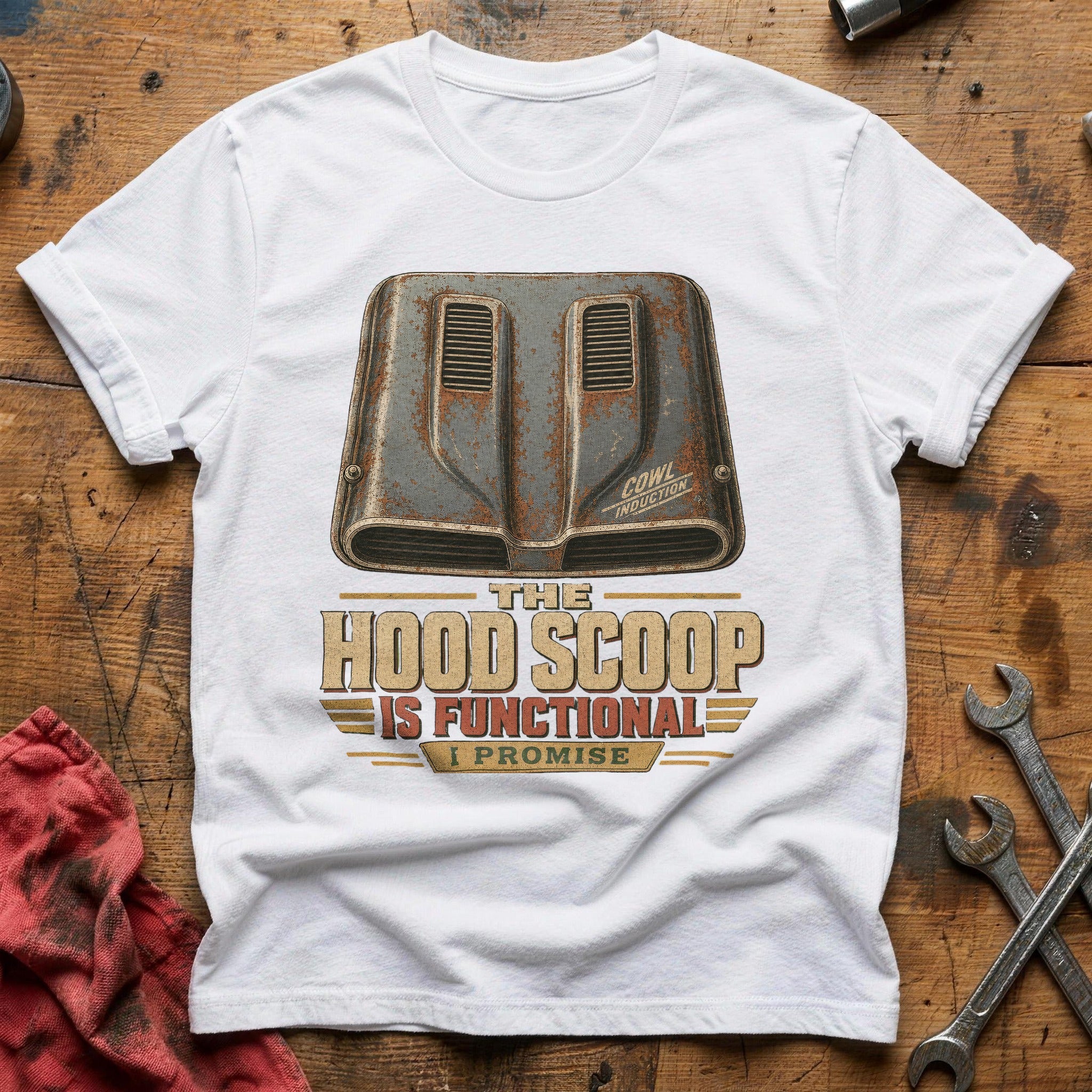 Hood Scoop Promise T-Shirt - White