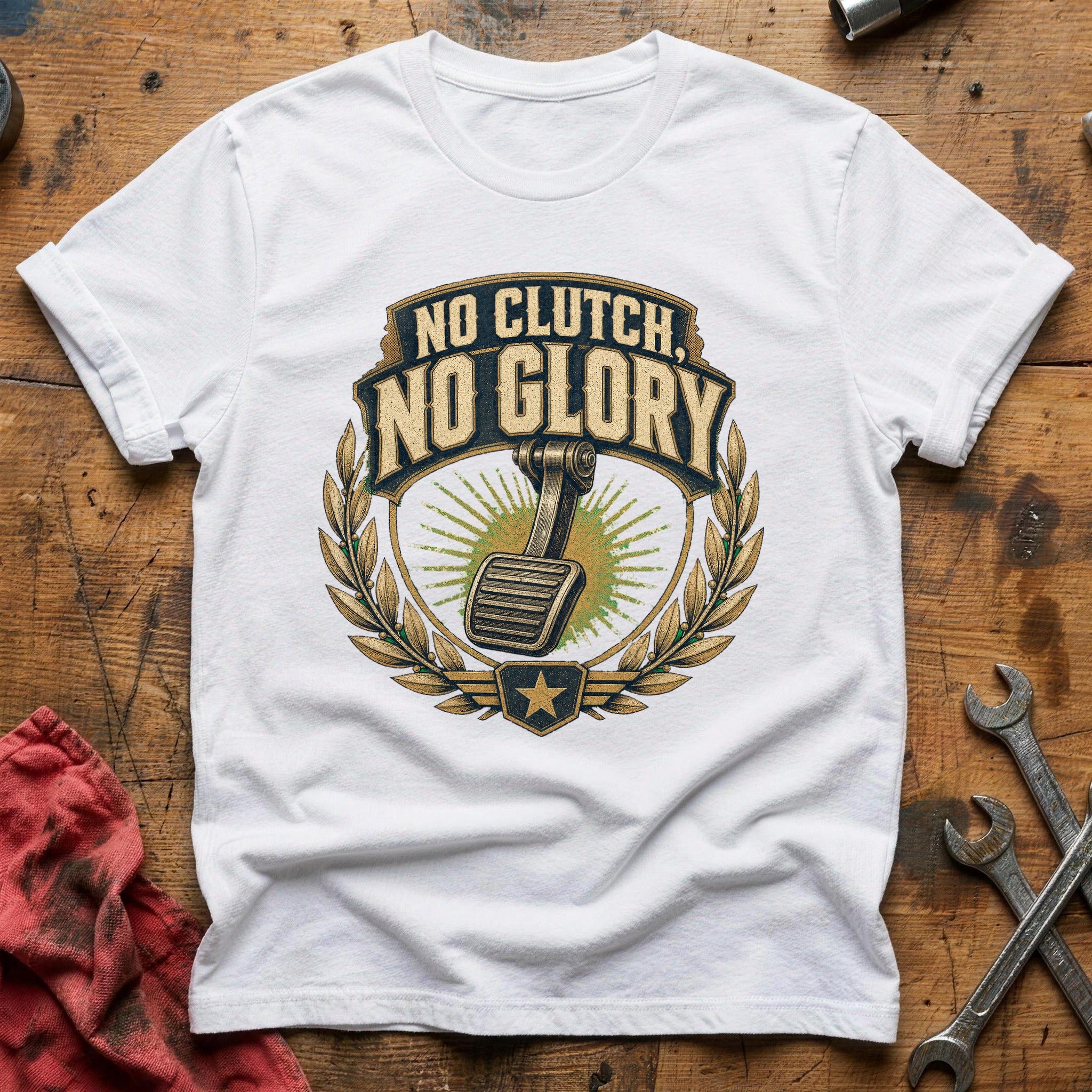 No Glory Clutch T-Shirt - White