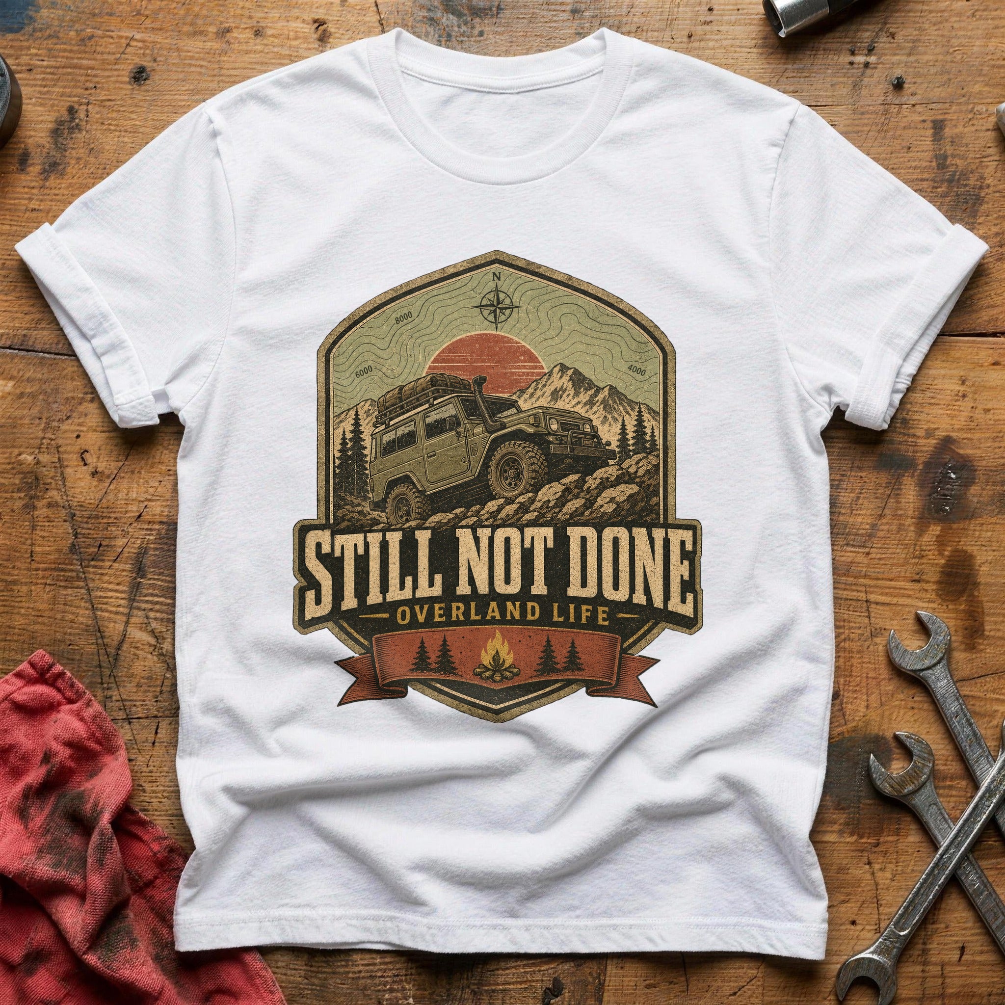 Overland Life T-Shirt - White