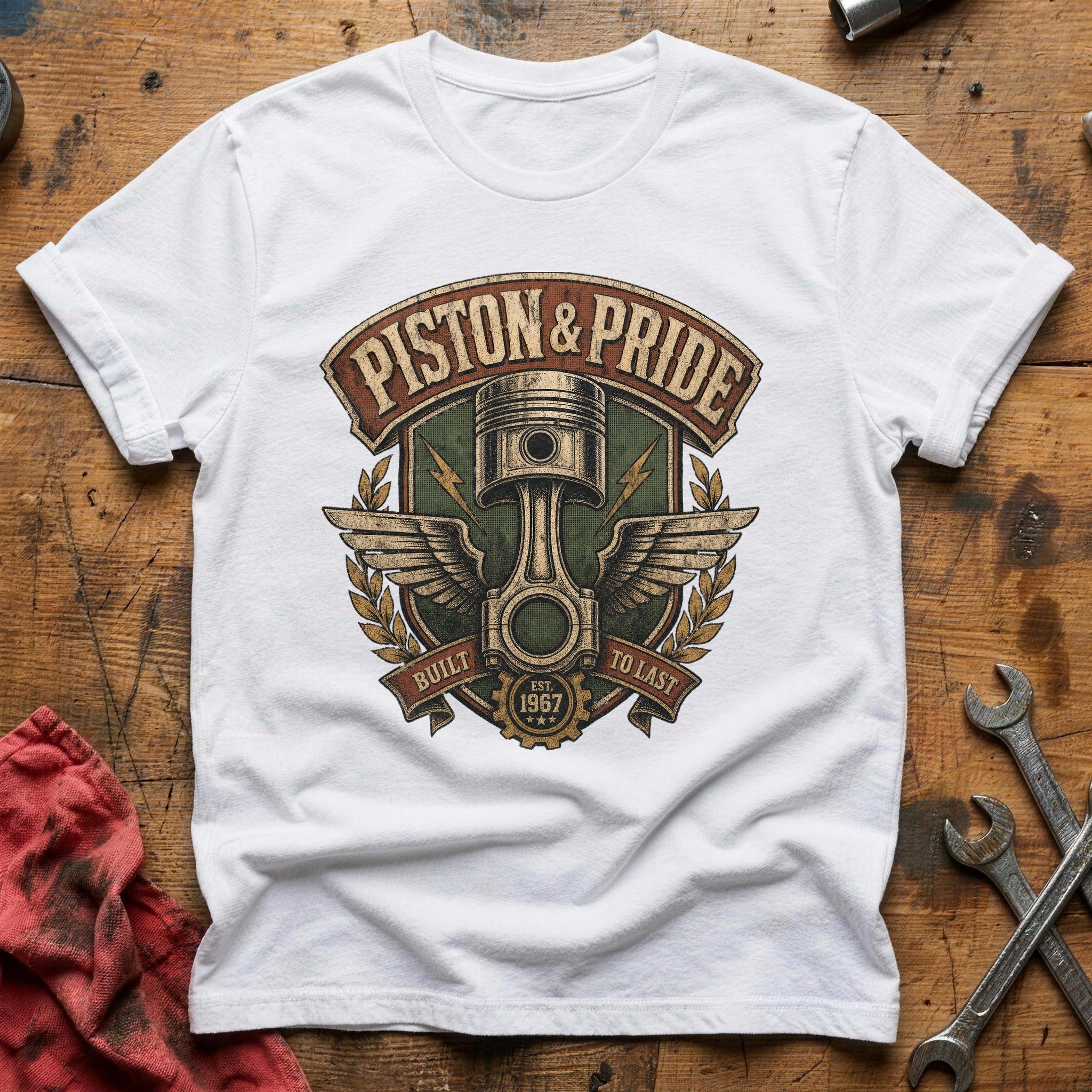 Piston & Pride T-Shirt - White