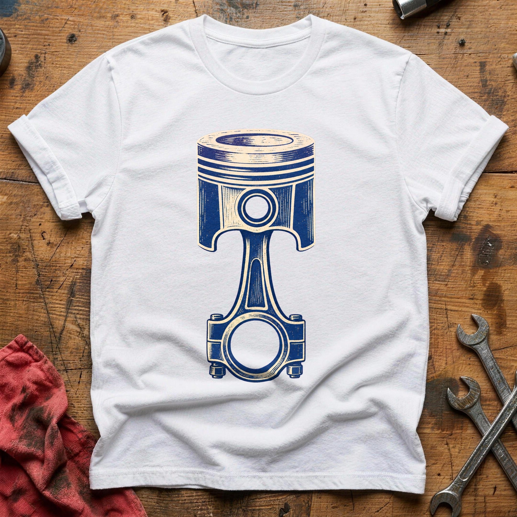 Piston & Rod T-Shirt - White