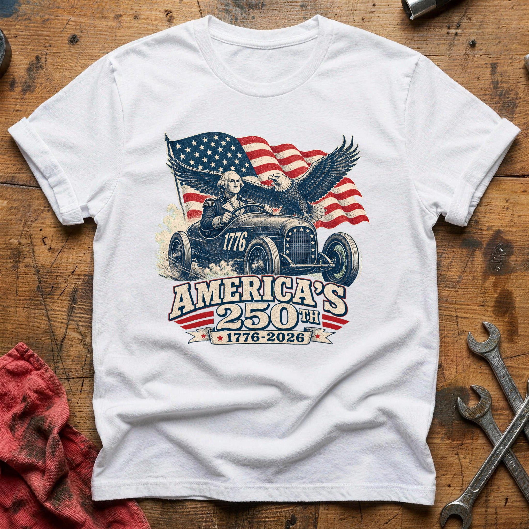 Quarter Mile Birthday T-Shirt - White