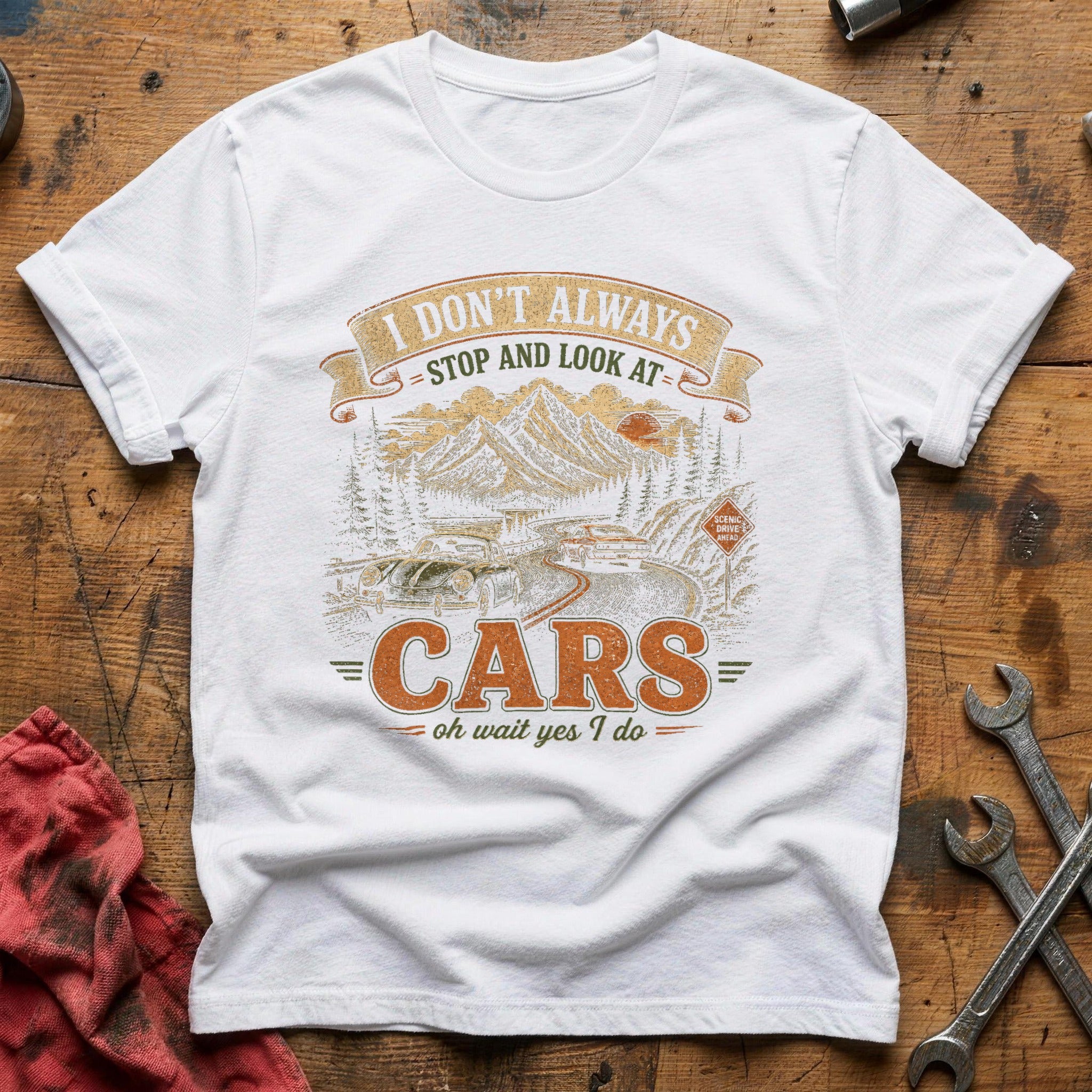 Scenic Drive Ahead T-Shirt - White