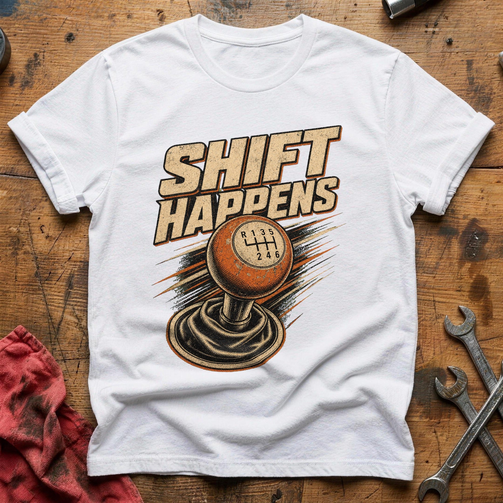 Shift Happens T-Shirt - White