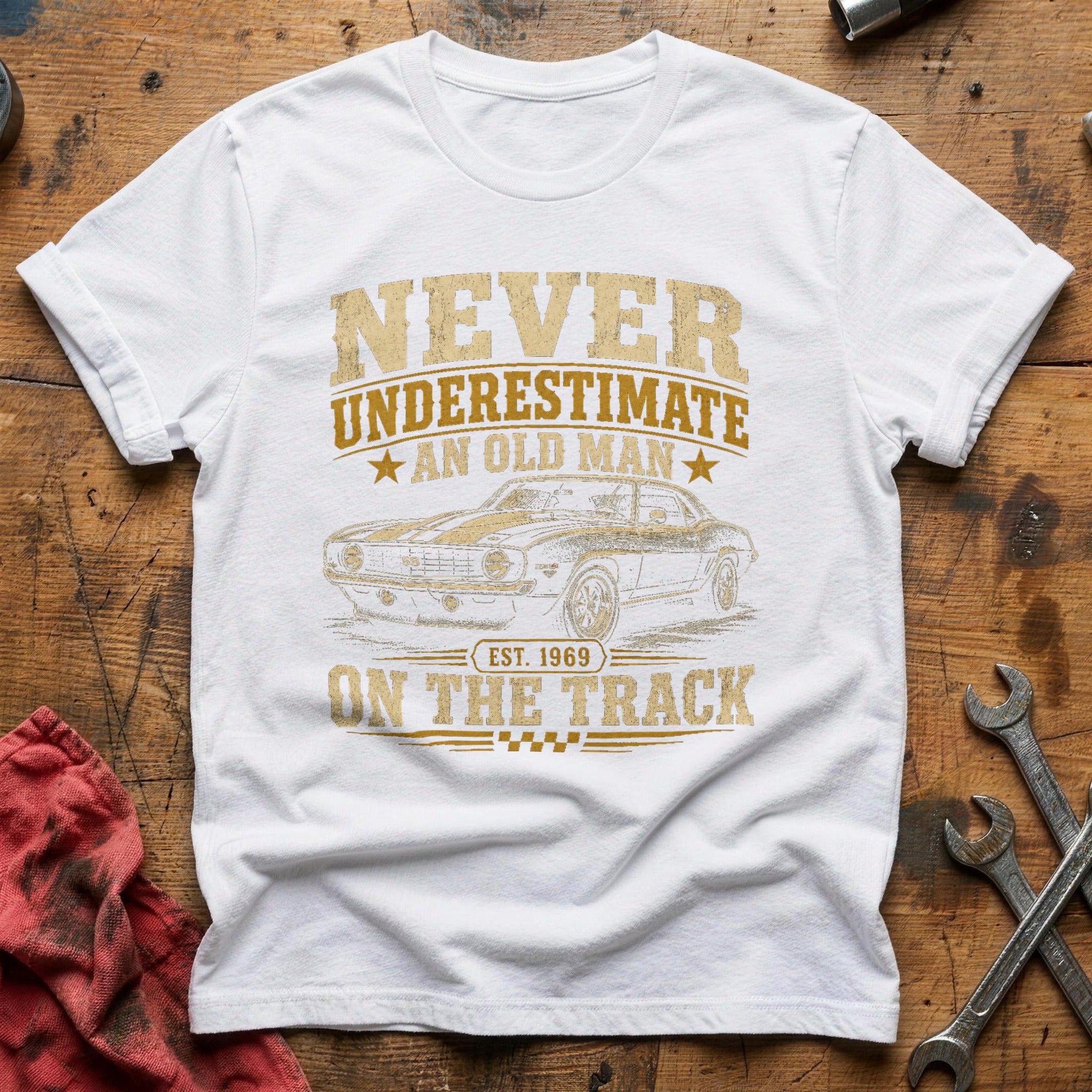 Underdog on Asphalt T-Shirt - White